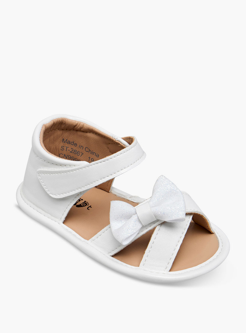 Barefeet Booties with Bow Accent-baby-girls-shoes-booties-image-2