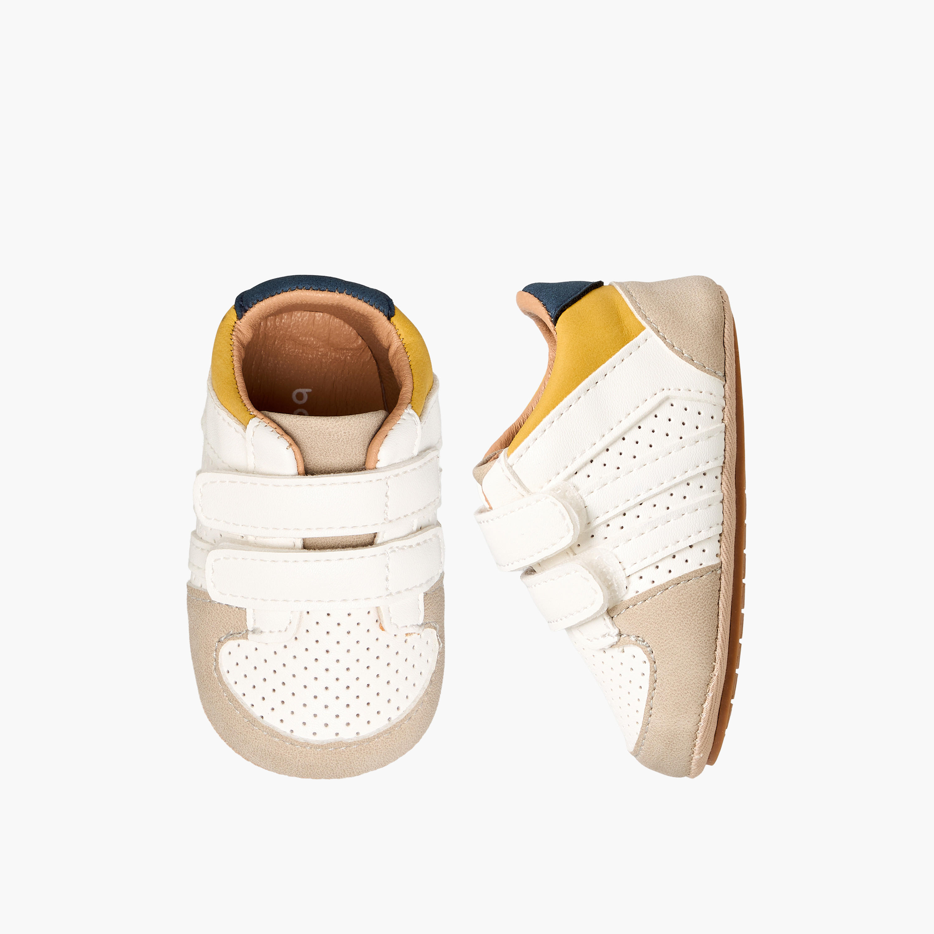 بوت بتفاصيل ألواح وشريط إغلاق لاصق من بيرفيت-baby-boys-shoes-booties-image-1