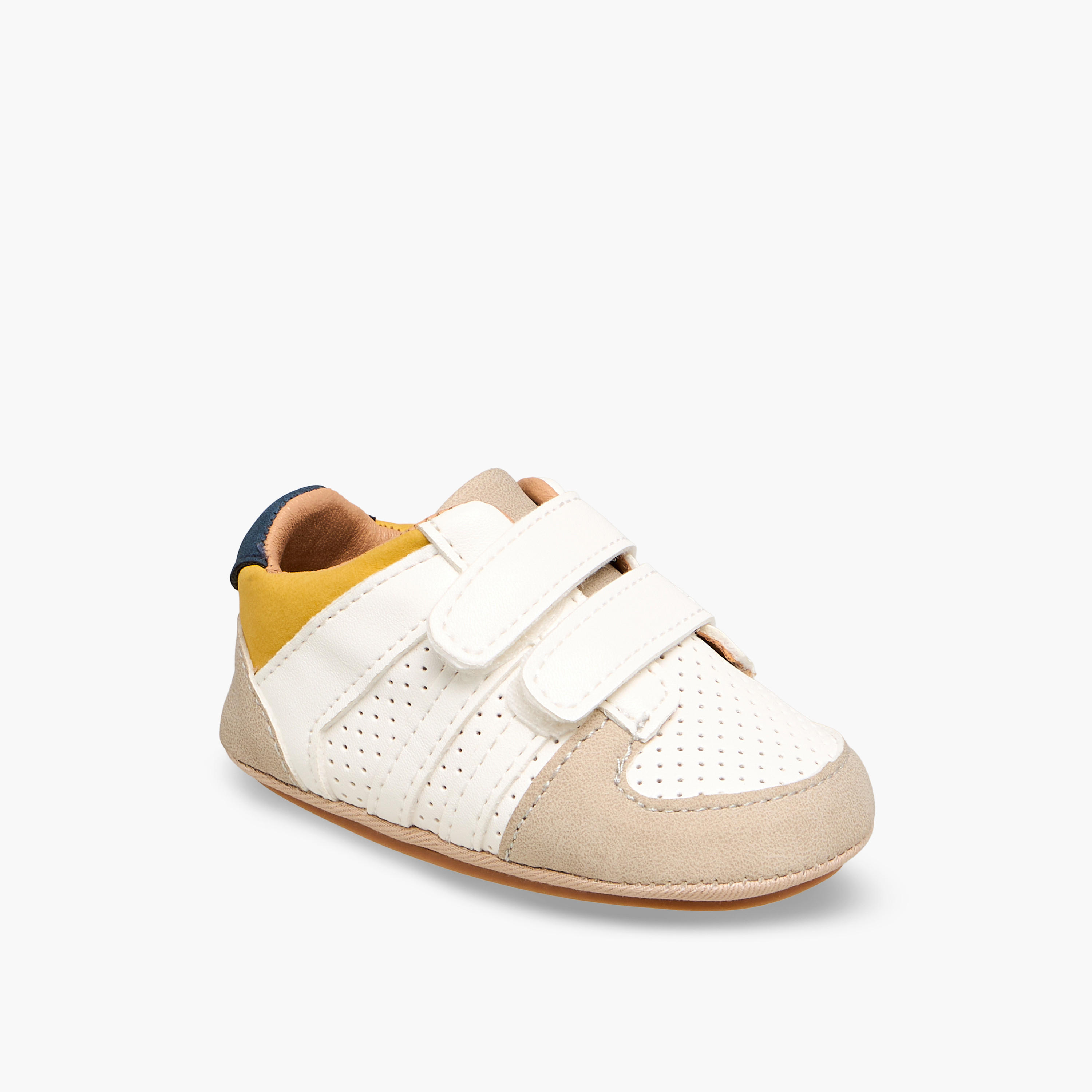 بوت بتفاصيل ألواح وشريط إغلاق لاصق من بيرفيت-baby-boys-shoes-booties-image-2