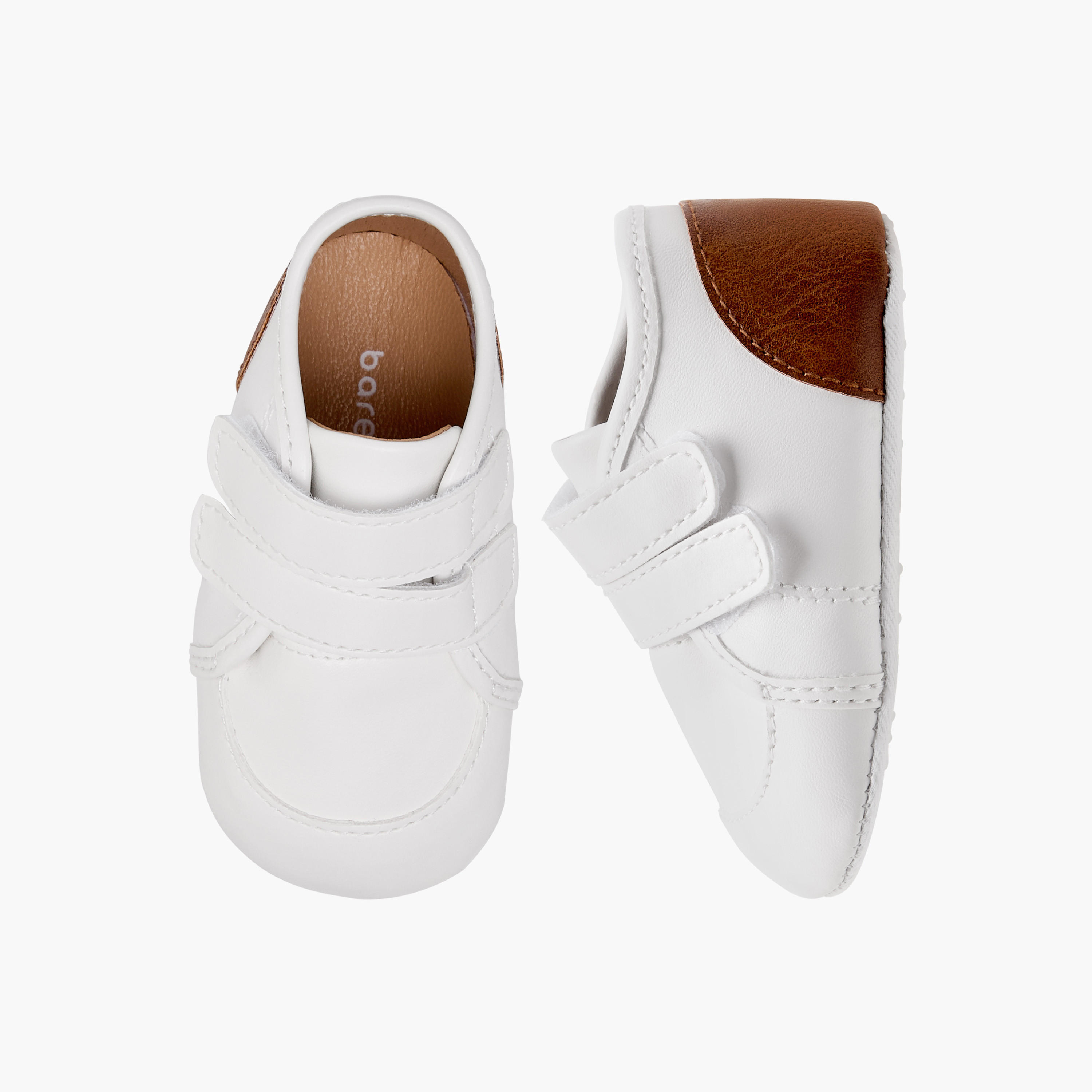 Barefeet Solid Booties with Hook and Loop Closure-baby-boys-shoes-booties-image-1