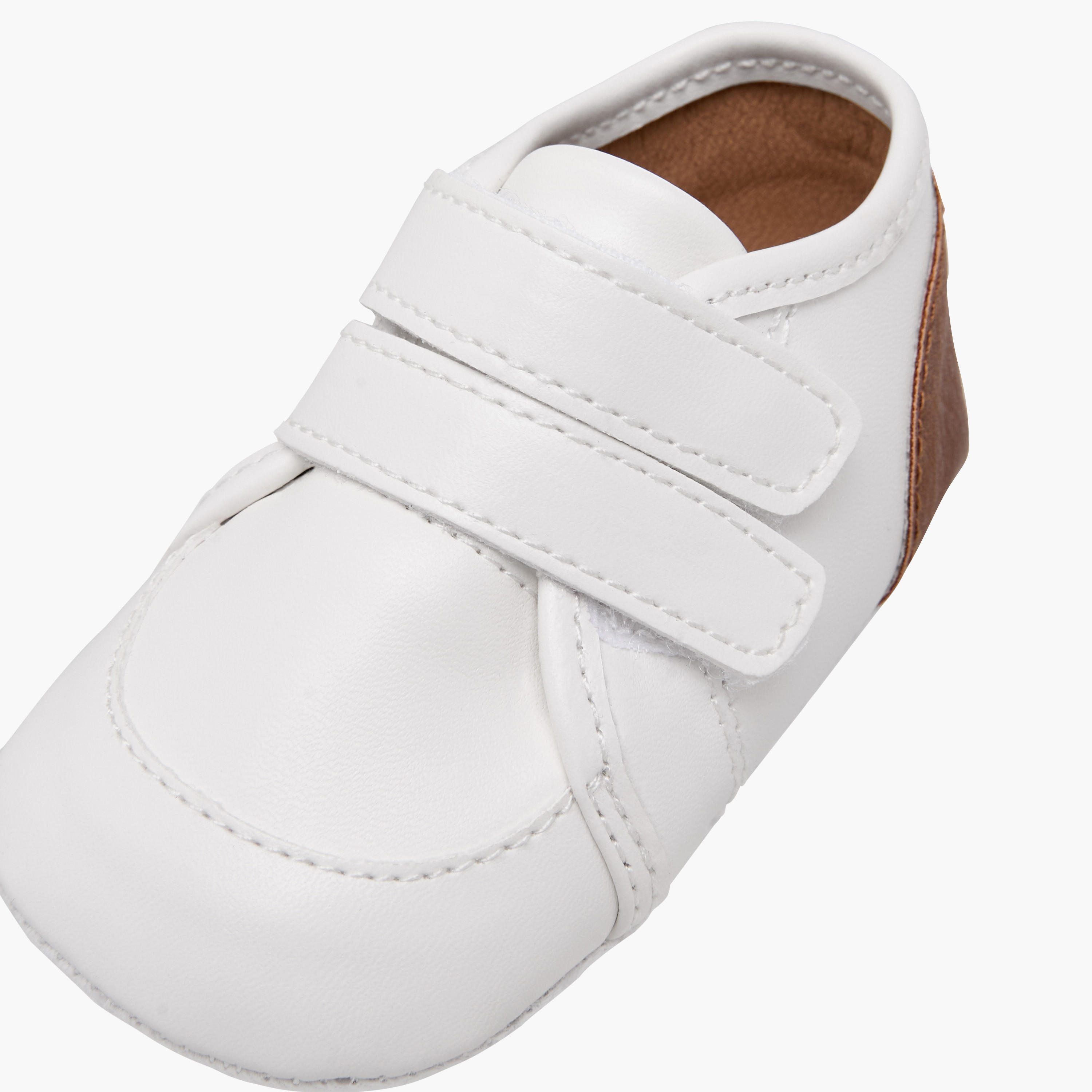 Barefeet Solid Booties with Hook and Loop Closure-baby-boys-shoes-booties-image-4