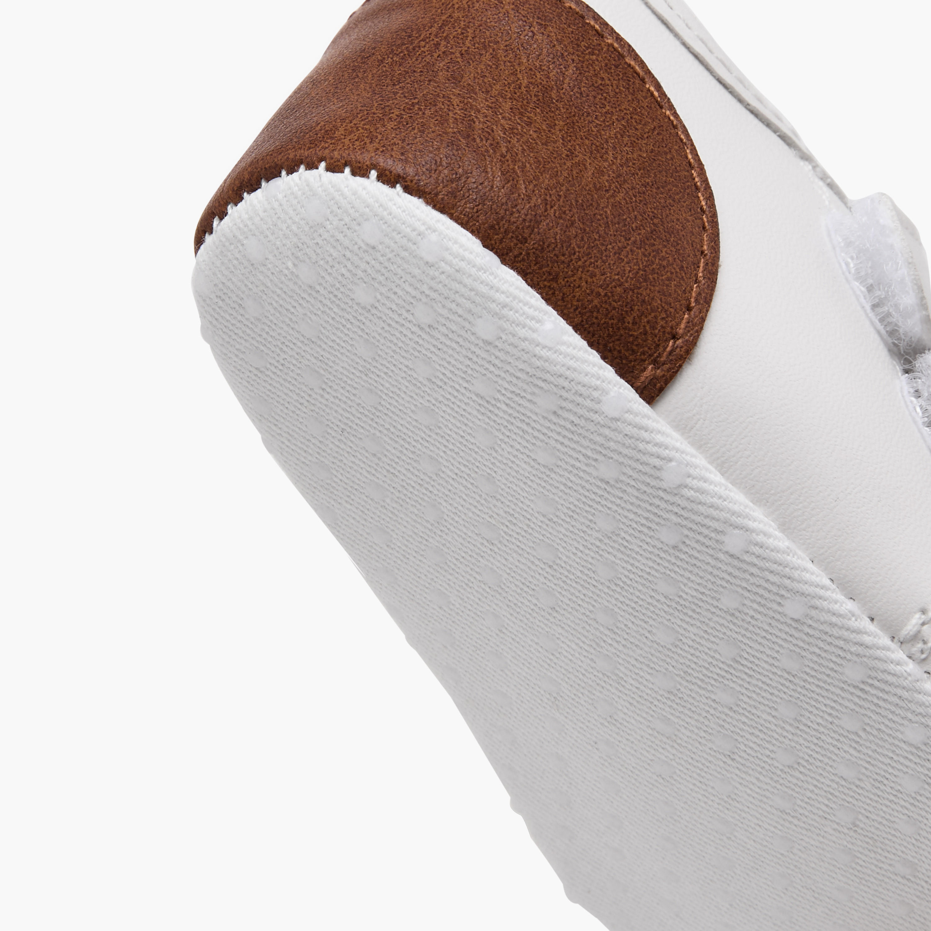 Barefeet Solid Booties with Hook and Loop Closure-baby-boys-shoes-booties-image-5