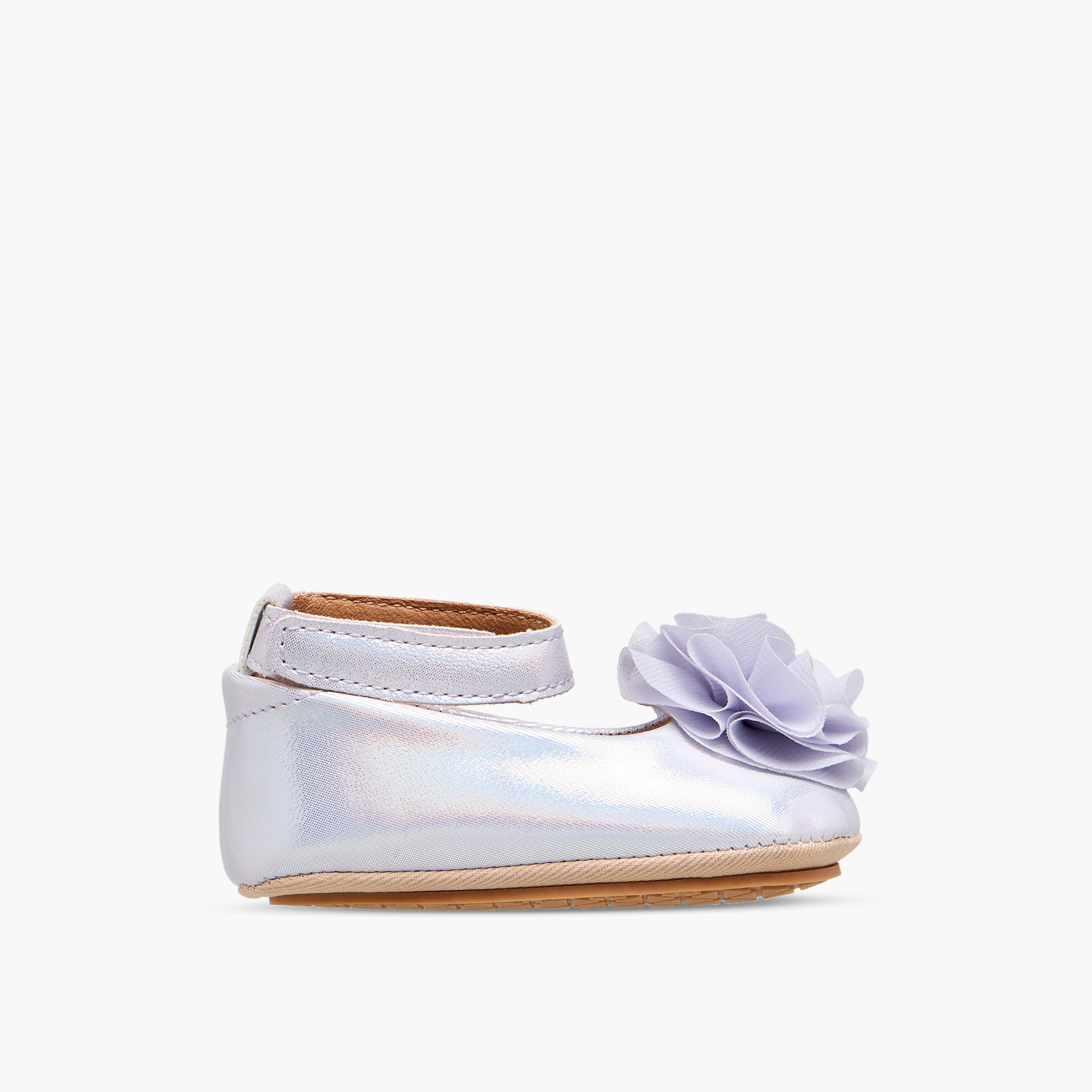 حذاء باليرينا بزينة زهرية من بيرفيت-baby-girls-shoes-booties-image-3