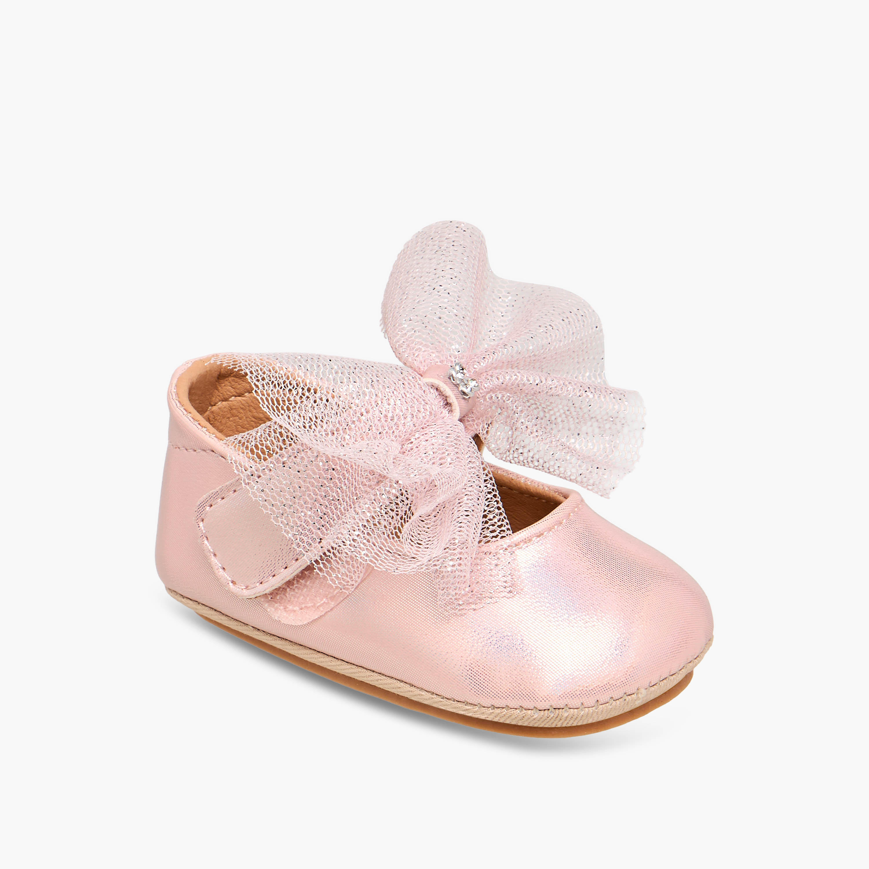 حذاء أطفال بفيونكة من بيرفيت-baby-girls-shoes-booties-image-2