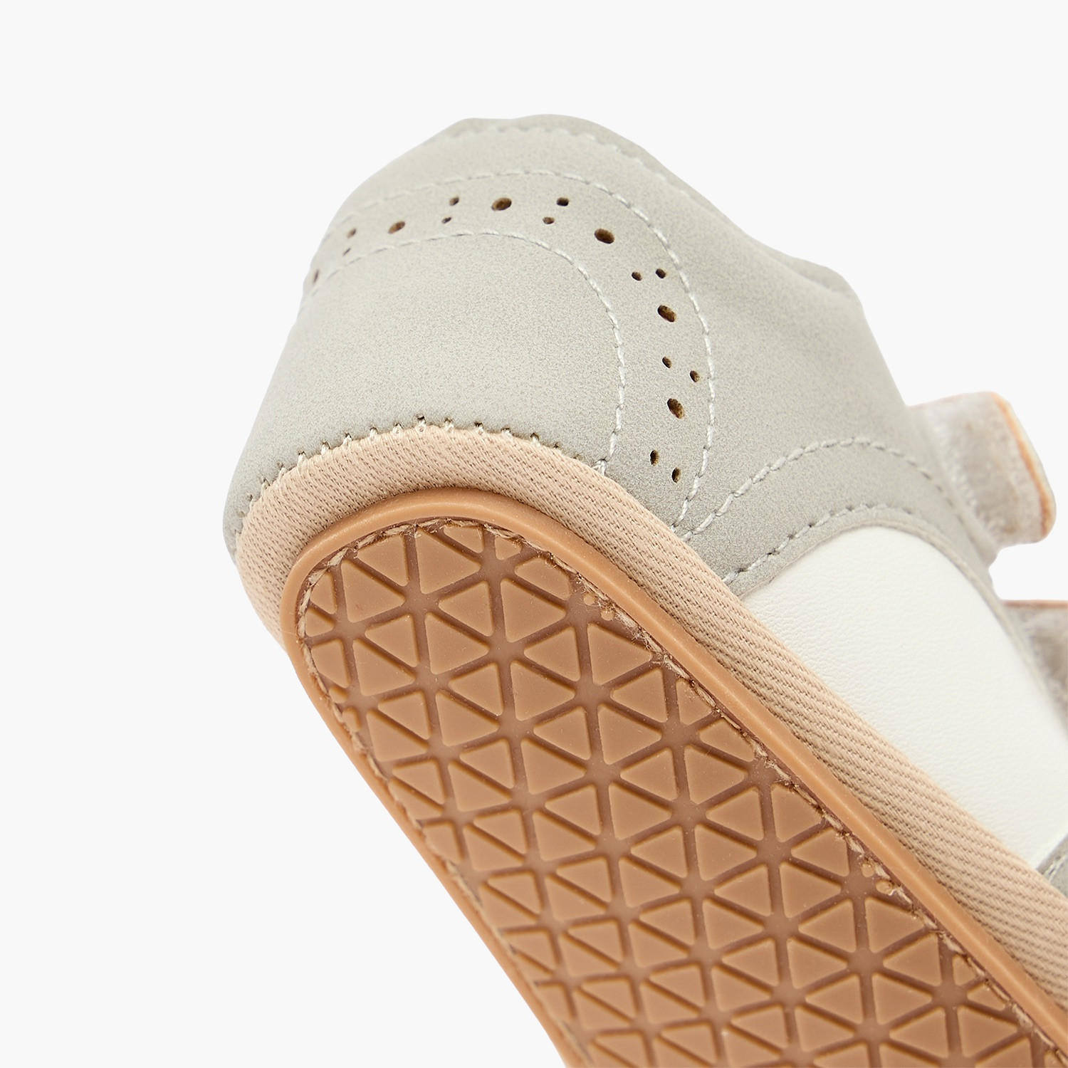 Barefeet Booties with Hook & Loop, Panelled Design-baby-boys-shoes-booties-image-5