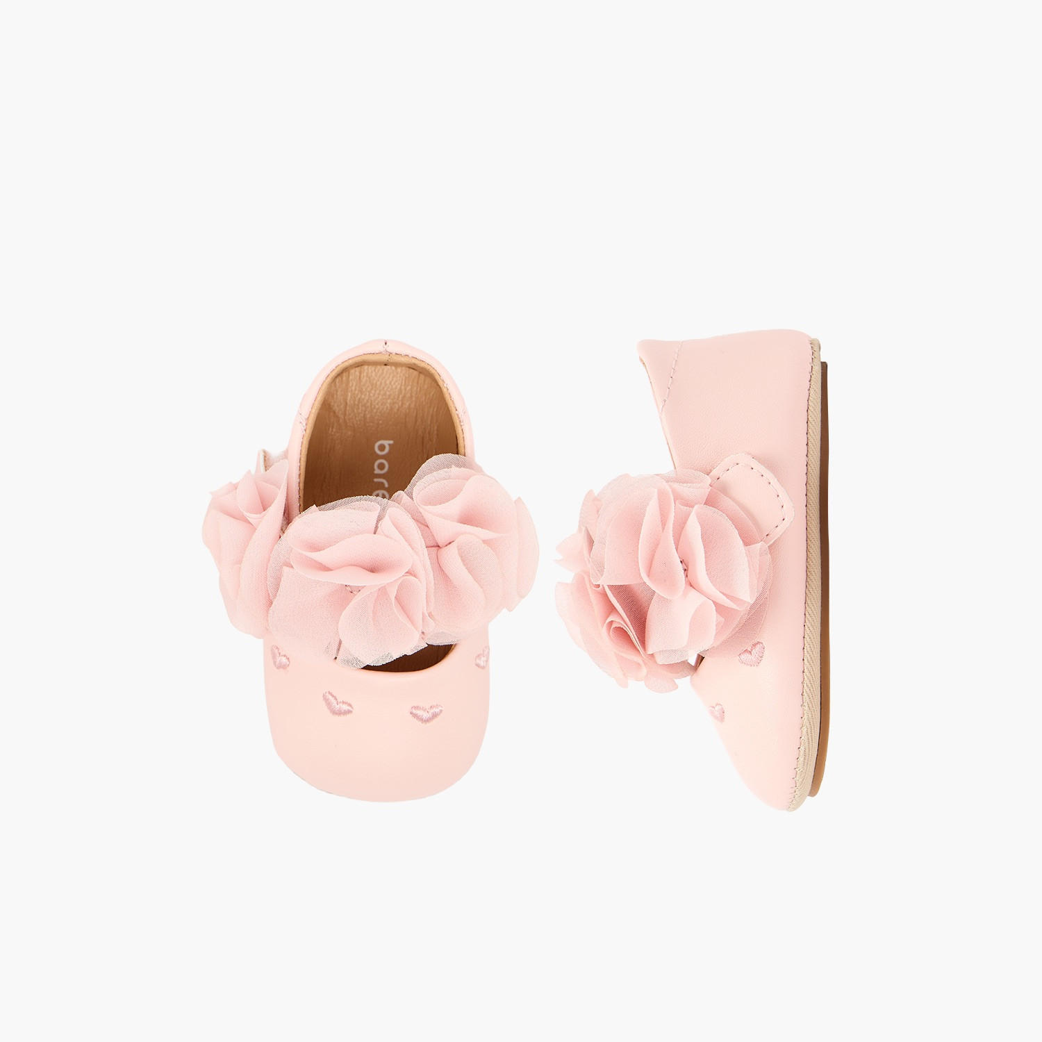 Barefeet Booties with Hook & Loop Closure-baby-girls-shoes-booties-image-1