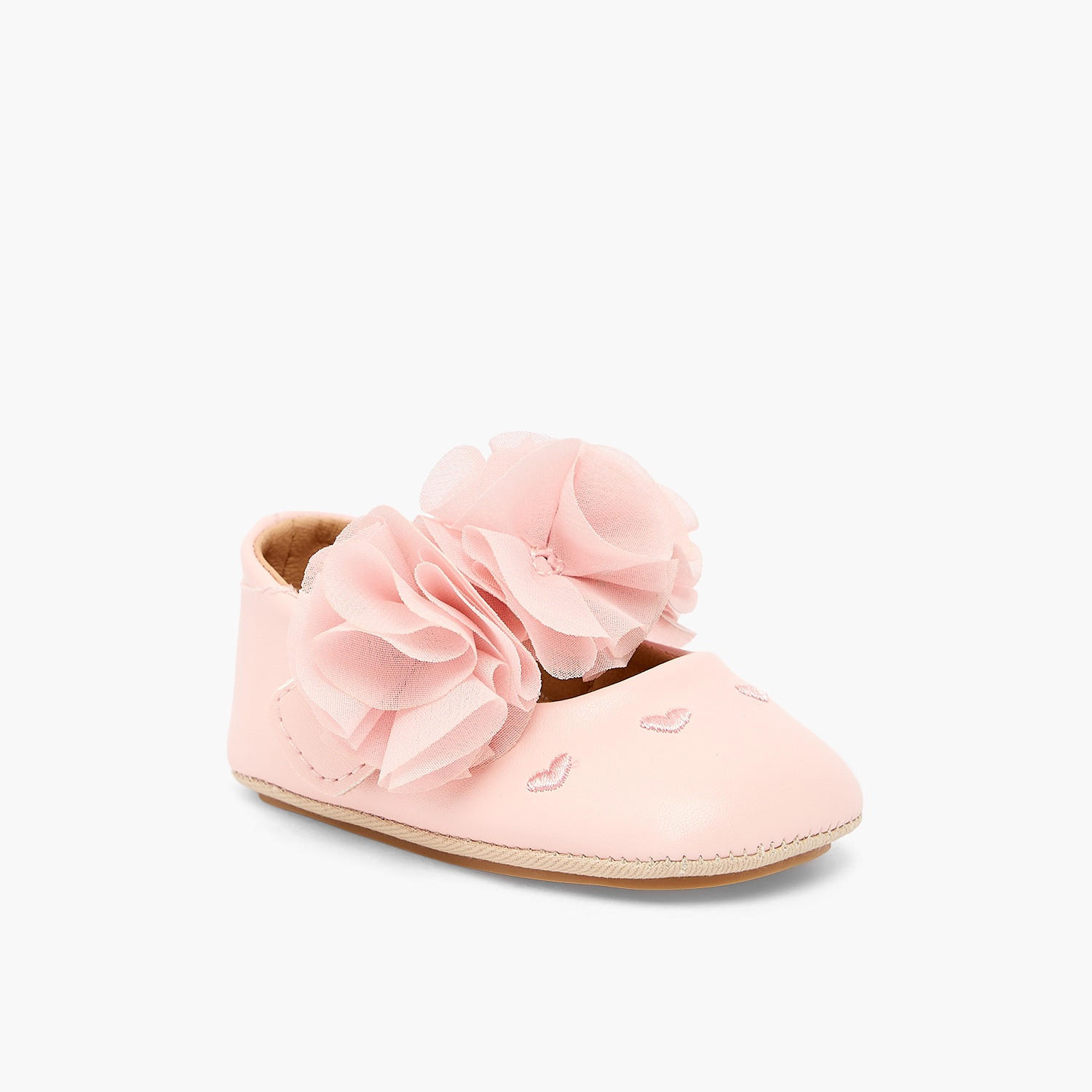 Barefeet Booties with Hook & Loop Closure-baby-girls-shoes-booties-image-2