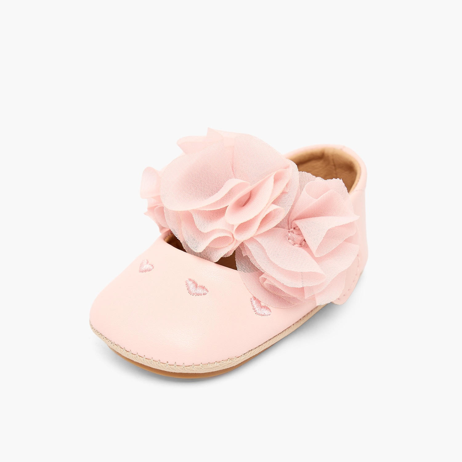 Barefeet Booties with Hook & Loop Closure-baby-girls-shoes-booties-image-4