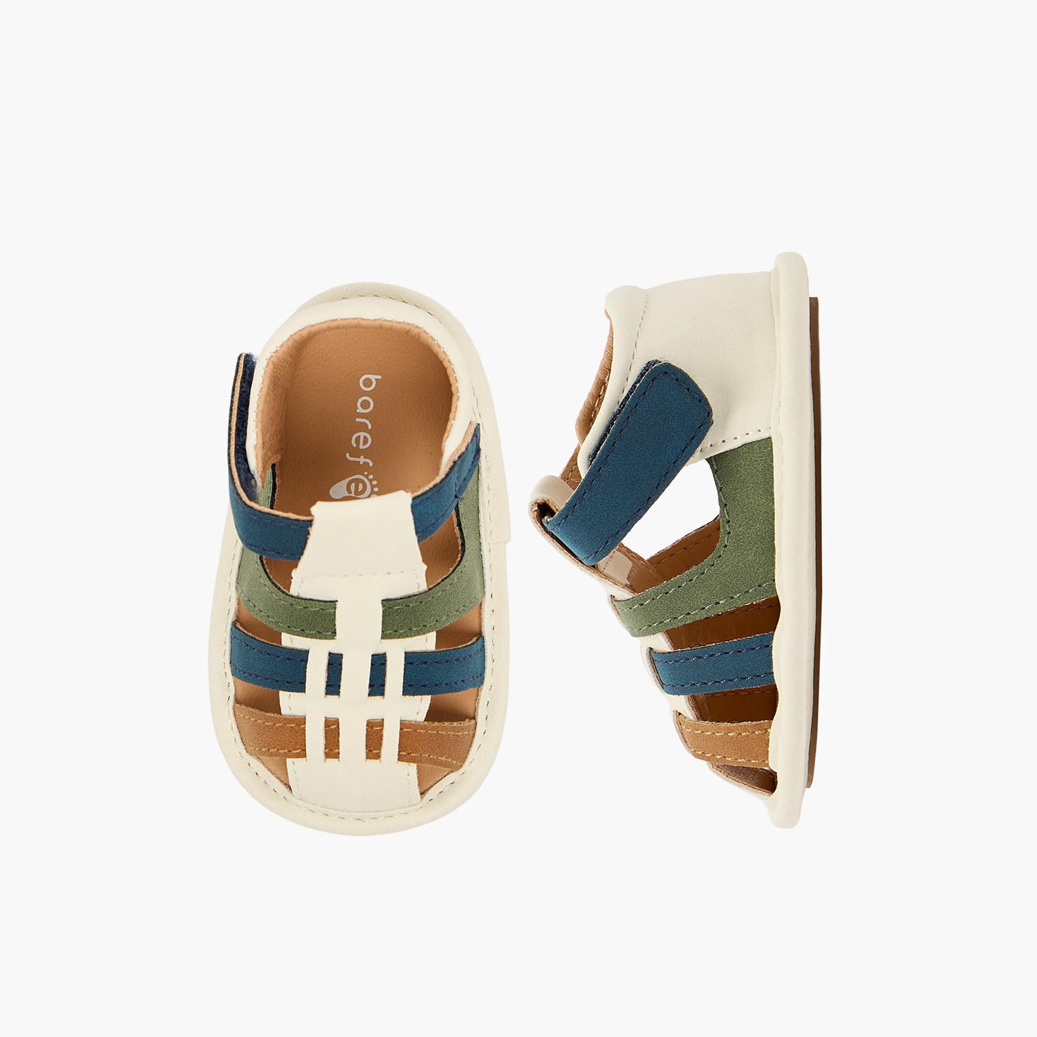 Barefeet Booties with Hook & Loop Closure-baby-boys-shoes-booties-image-1