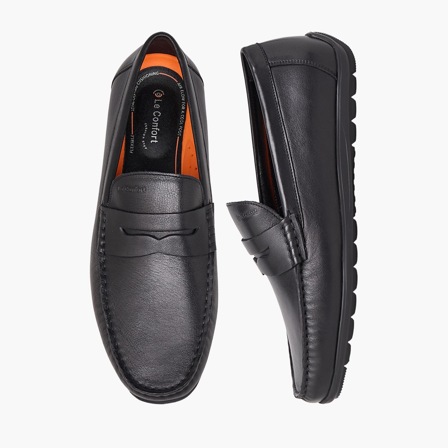 Le Confort Men Leather Penny Loafers-men-shoes-loafersandmoccasins-image-1