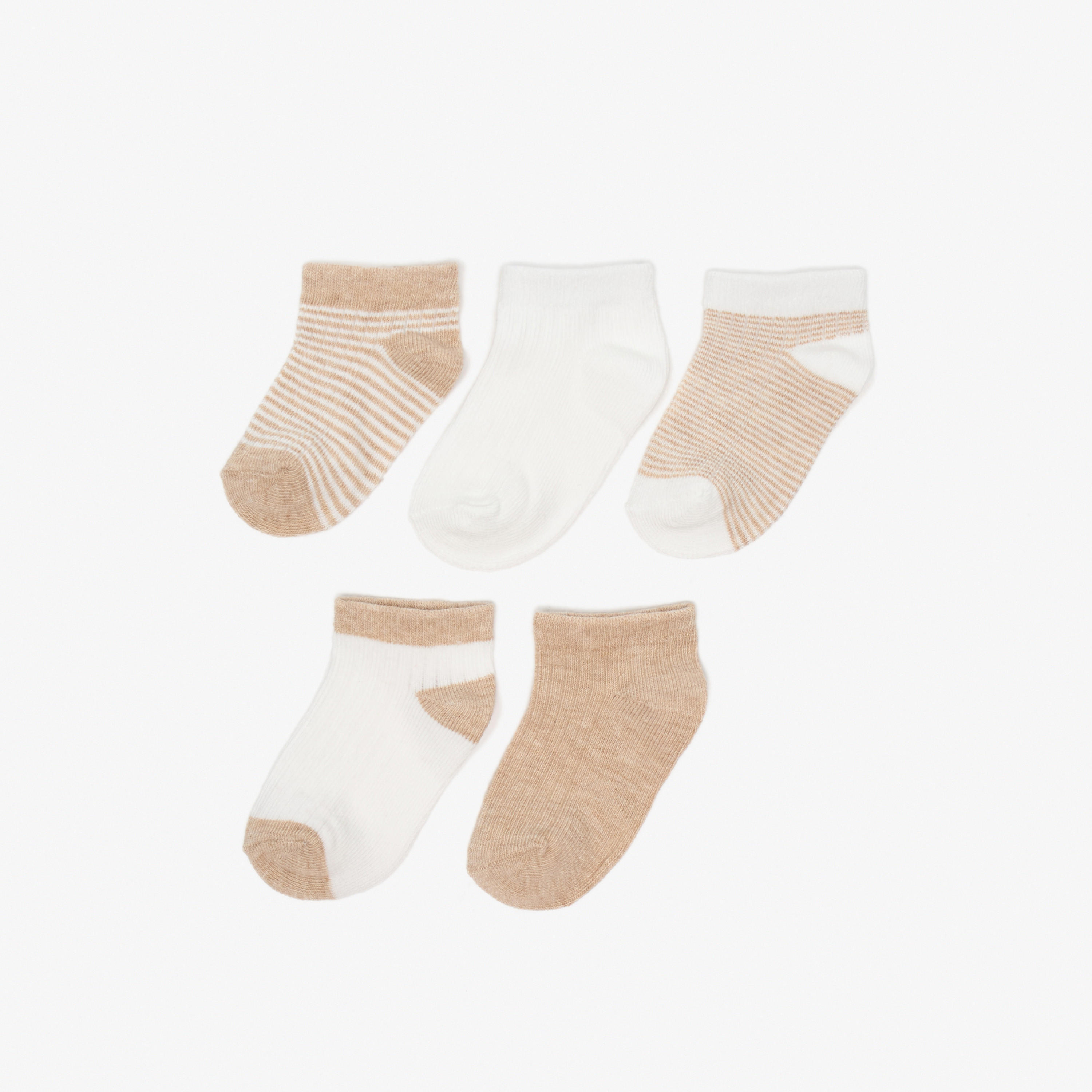 طقم جوارب متنوعة بطول الكاحل  5 أزواج من بيرفيت-girls-accessories-socks-image-1