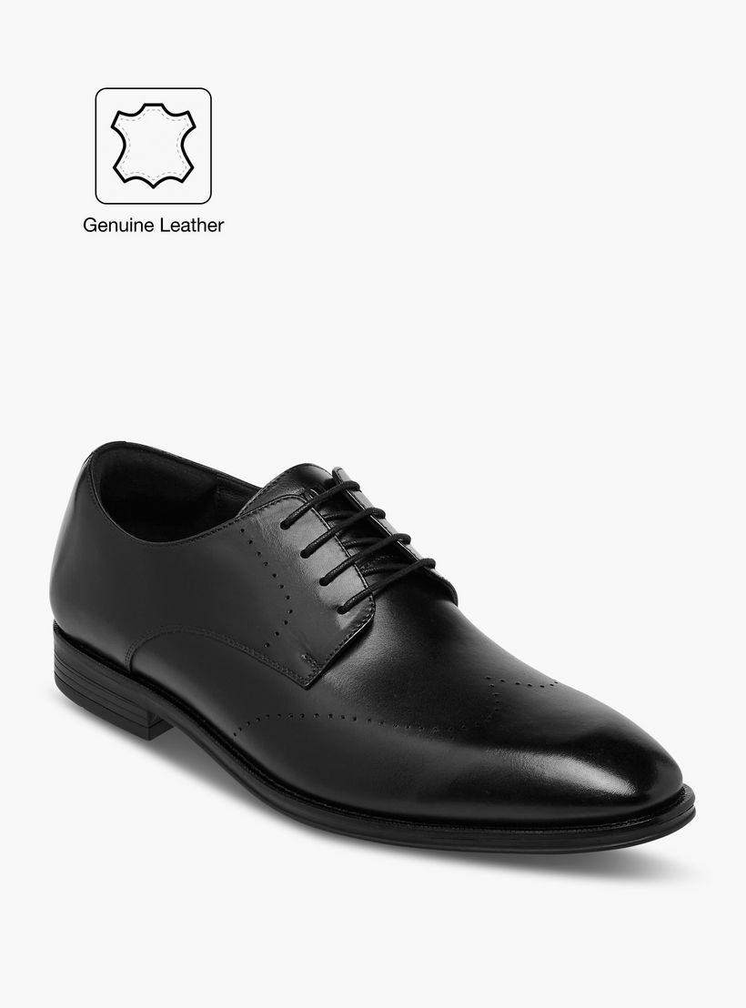 Duchini Men's Leather Solid Lace-Up Derby Shoes-men-shoes-formalshoes-image-2