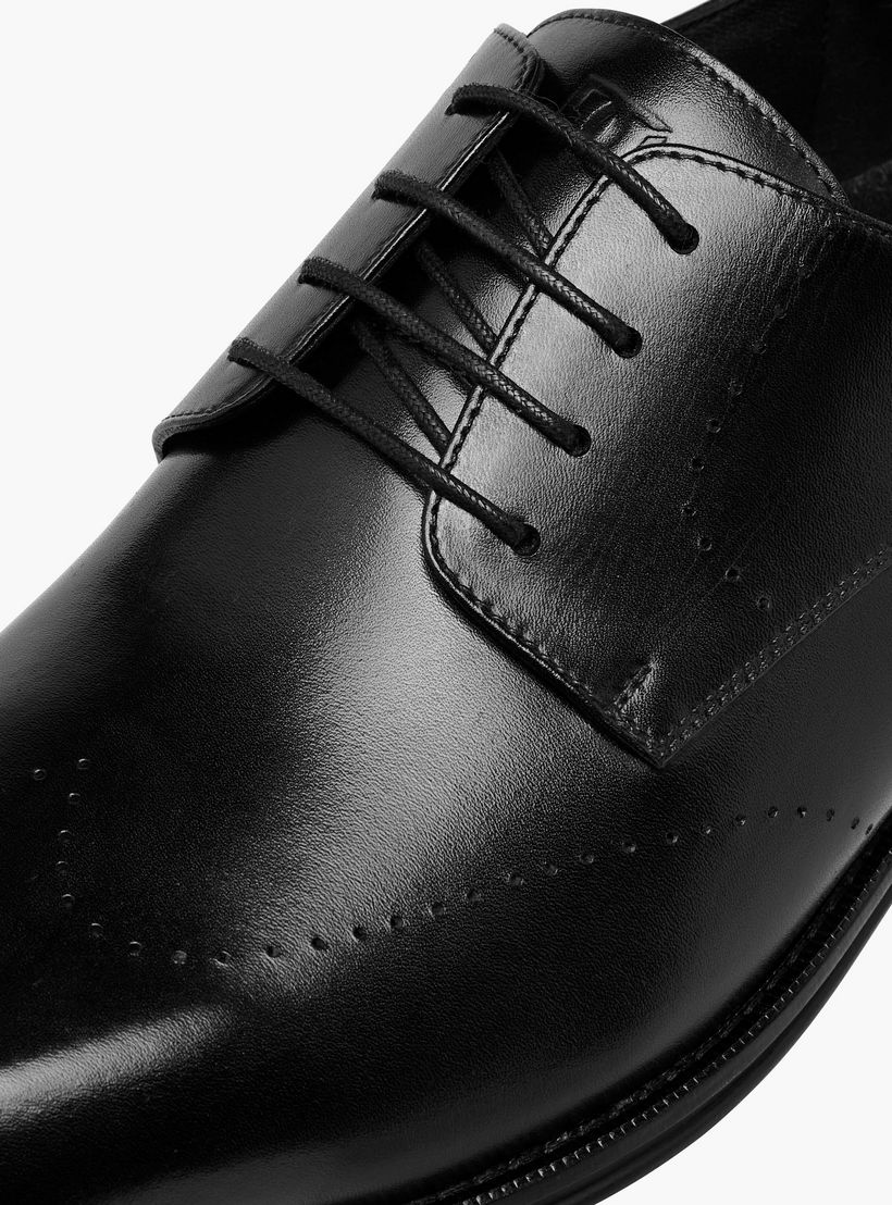 Duchini Men's Leather Solid Lace-Up Derby Shoes-men-shoes-formalshoes-image-4