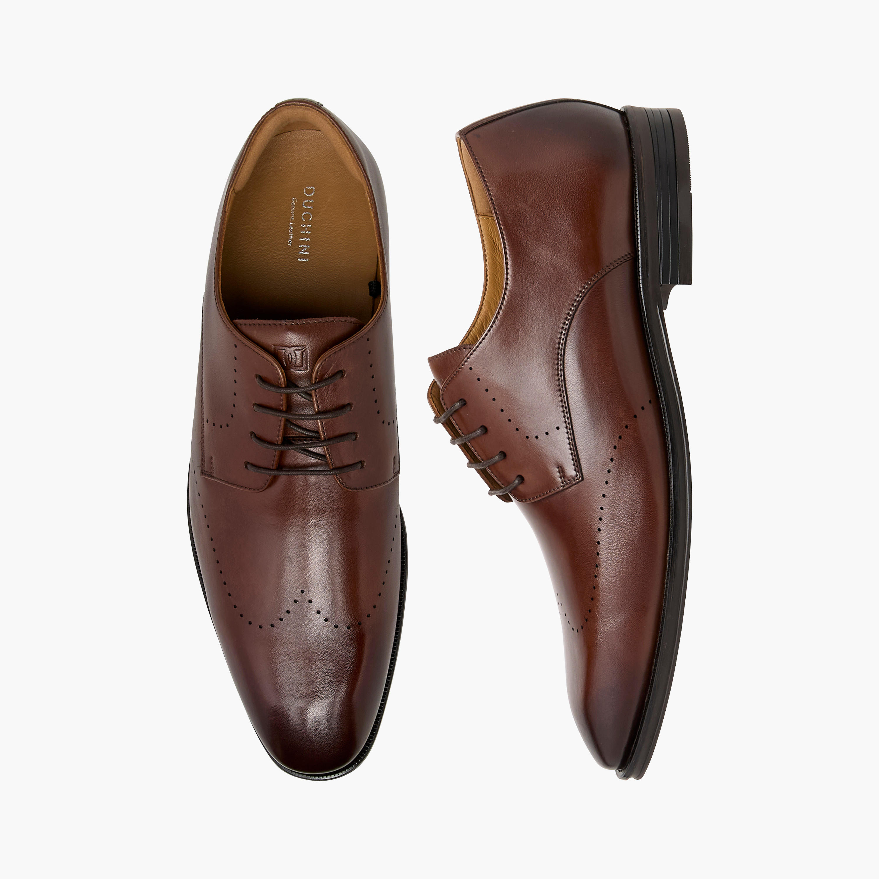 حذاء ديربي جلد سادة برباط للرجال من دوتشيني-men-shoes-formalshoes-image-1