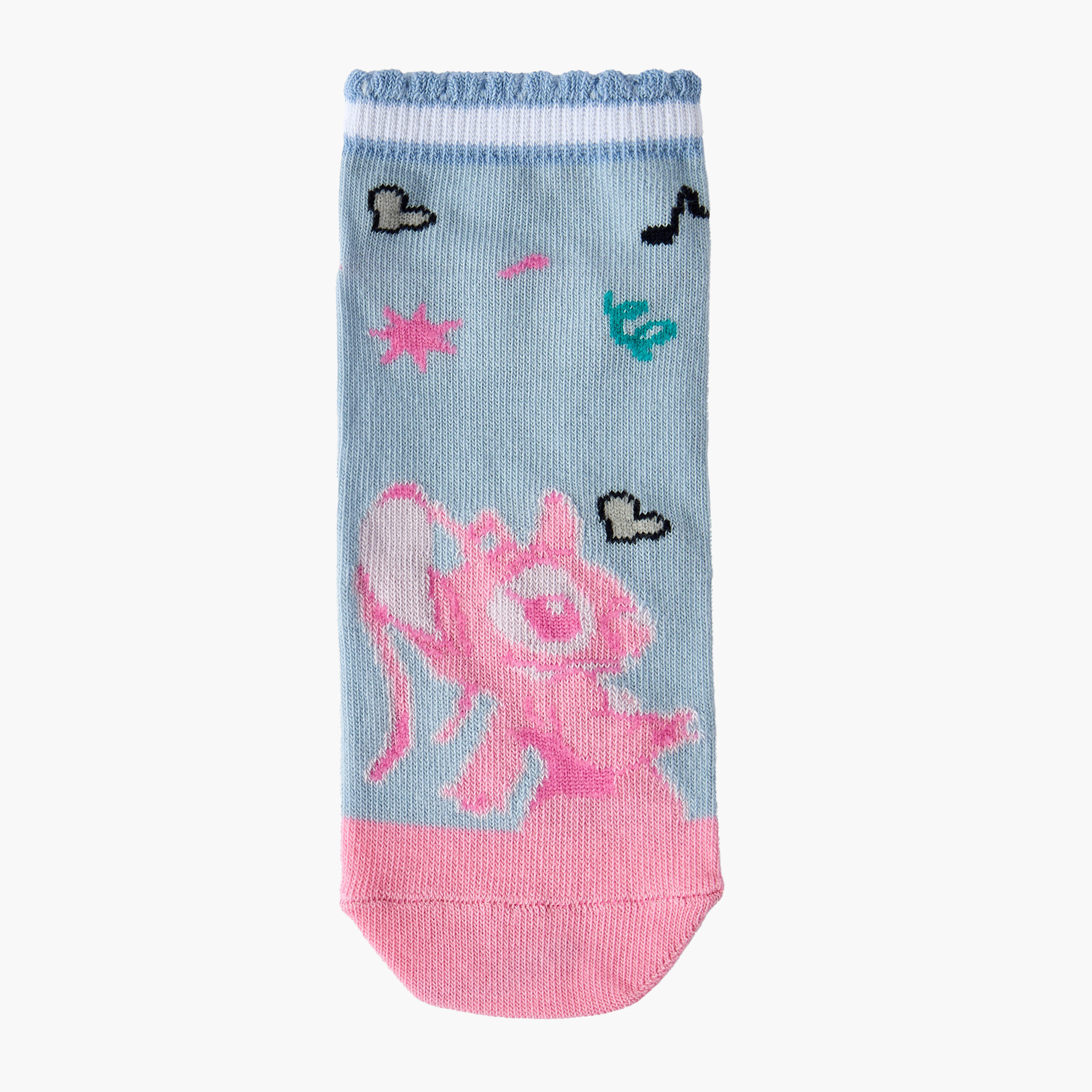 طقم من 5 - جوارب طول الكاحل بطبعات للبنات من ديزني-girls-accessories-socks-image-4