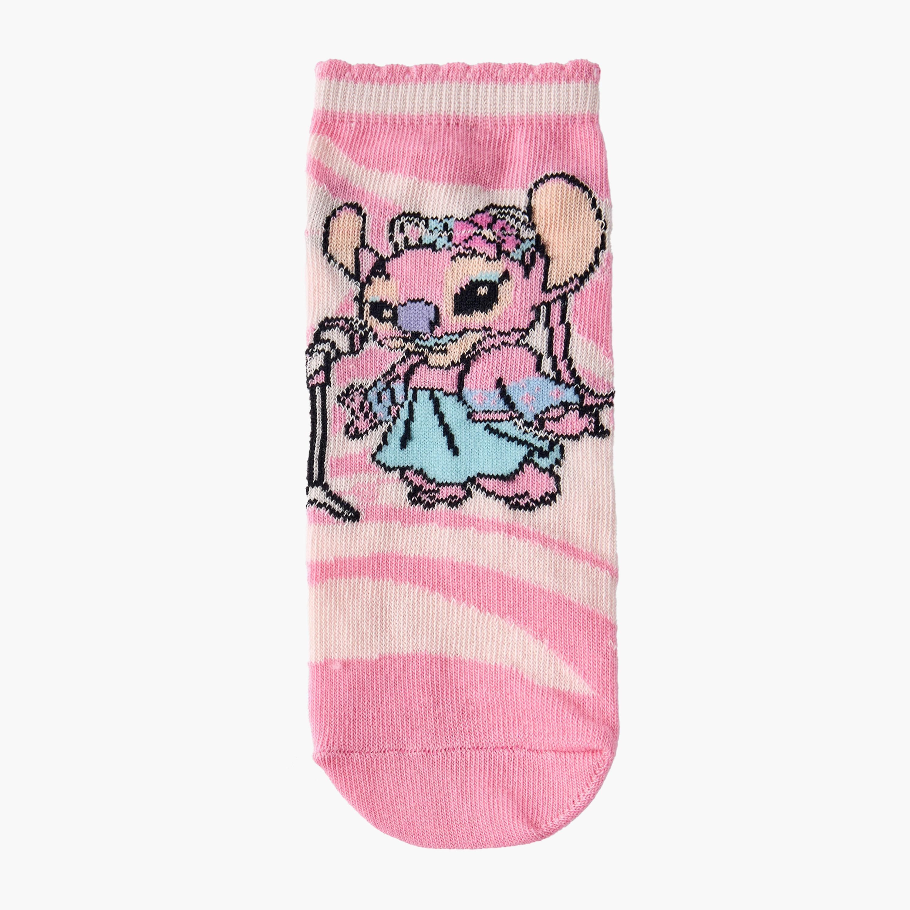 طقم من 5 - جوارب طول الكاحل بطبعات للبنات من ديزني-girls-accessories-socks-image-5