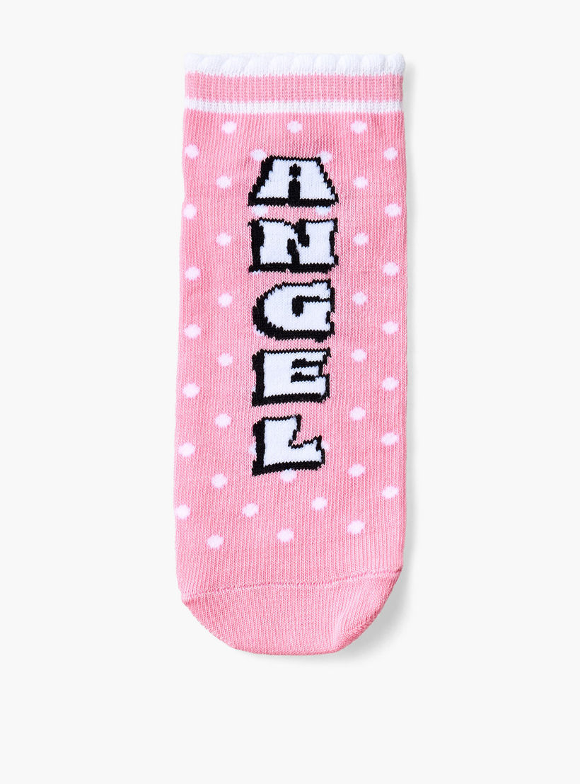 Pack of 3 Disney Ankle Length Girls Socks with Stitch Print-girls-accessories-socks-image-4