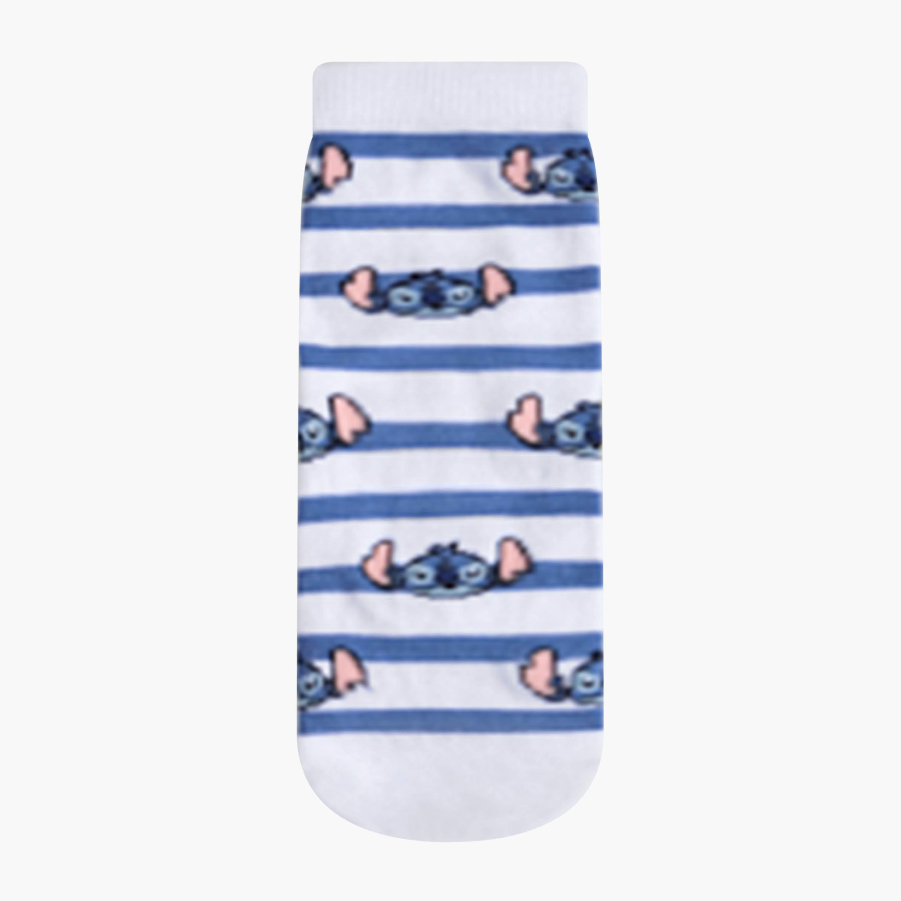 Pack of 3 Disney Girls Socks Ankle Length Stitch Print-girls-accessories-socks-image-2