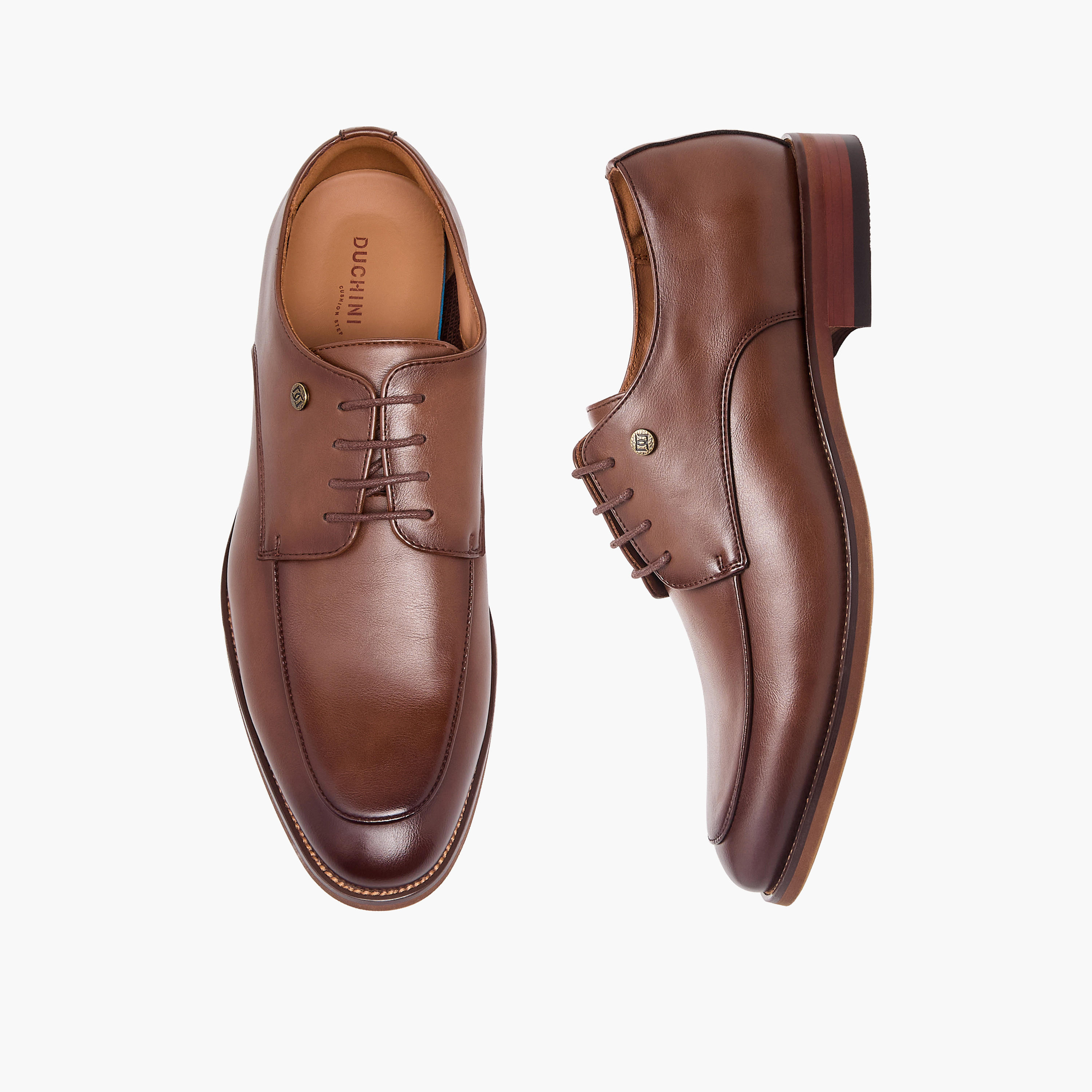 Duchini Men Lace-Up Derby Shoes-men-shoes-formalshoes-image-1