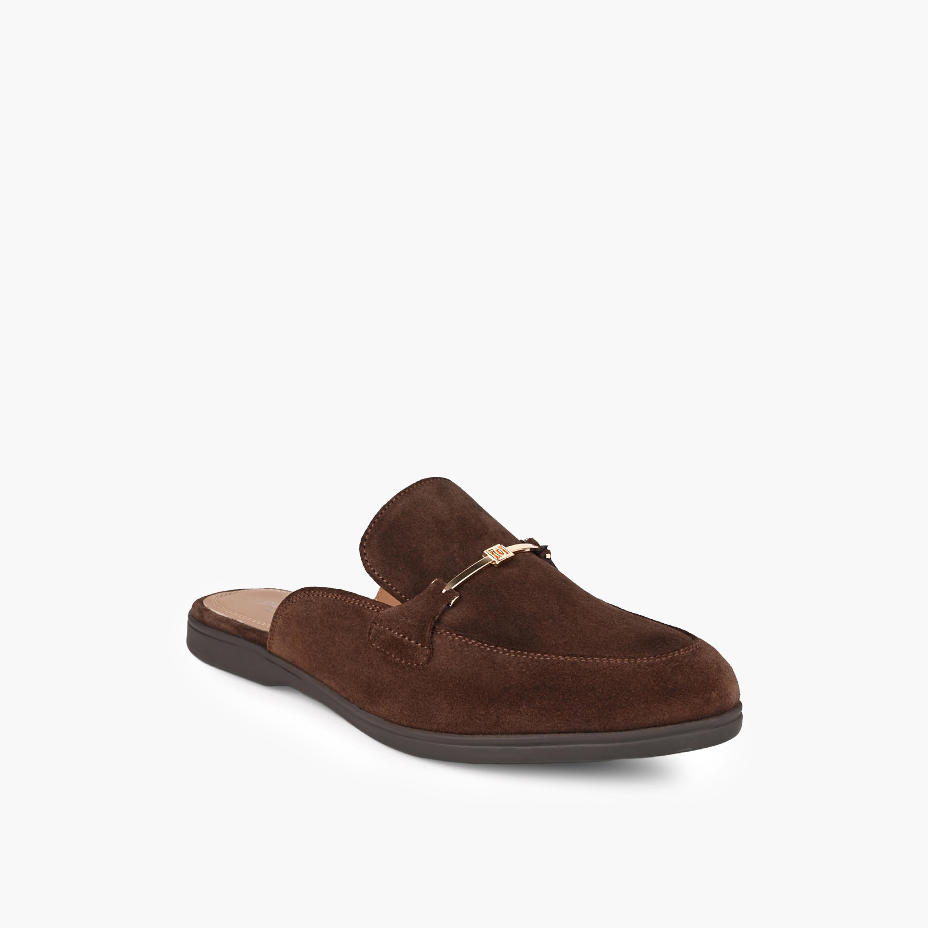 حذاء ميول بزينة ميتاليك للنساء من سيليست-women-shoes-flats-mules-image-2
