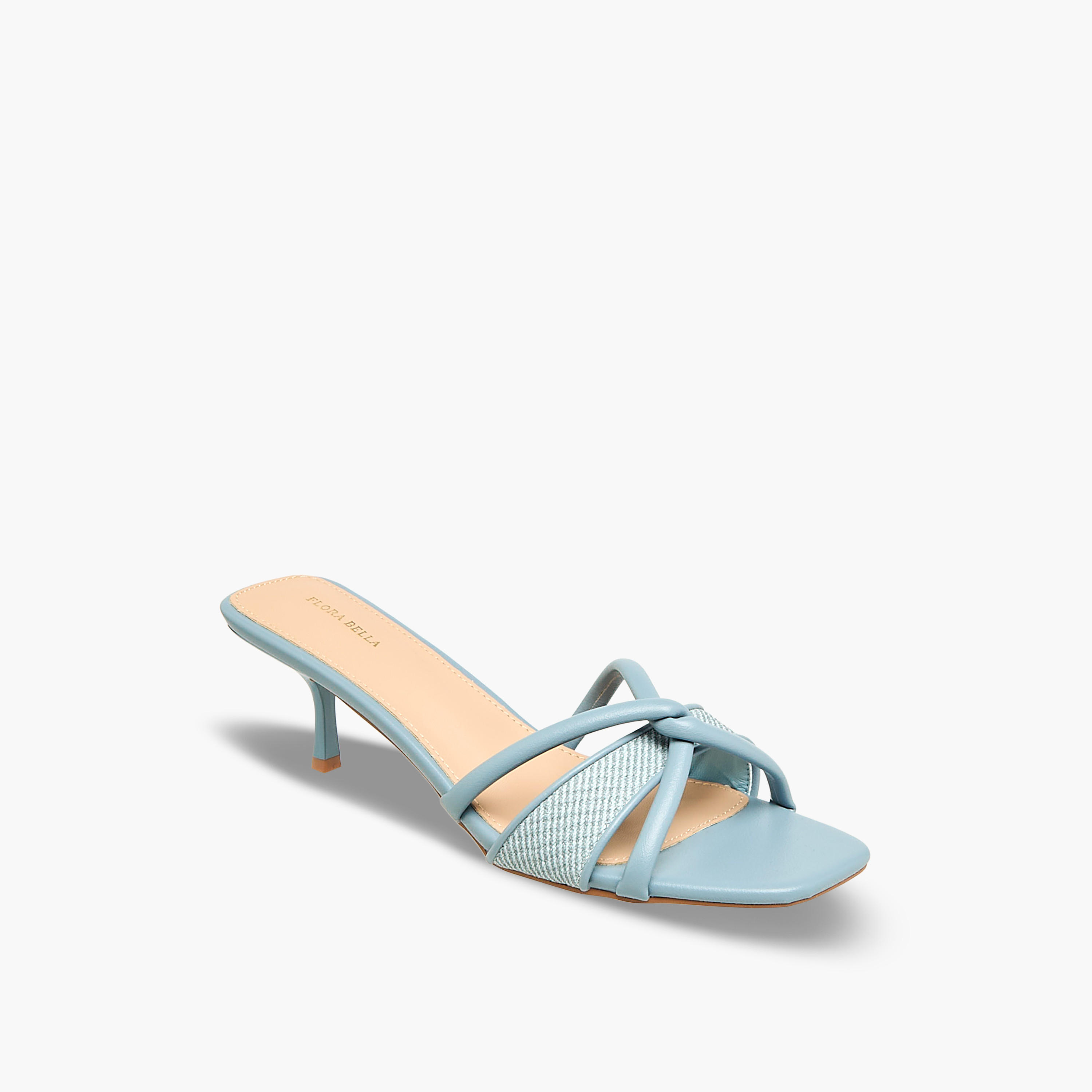 صندل بكعب مدبب وتفاصيل حزام بعقدة للنساء من فلورا بيلا-women-shoes-sandals-heeled-image-2