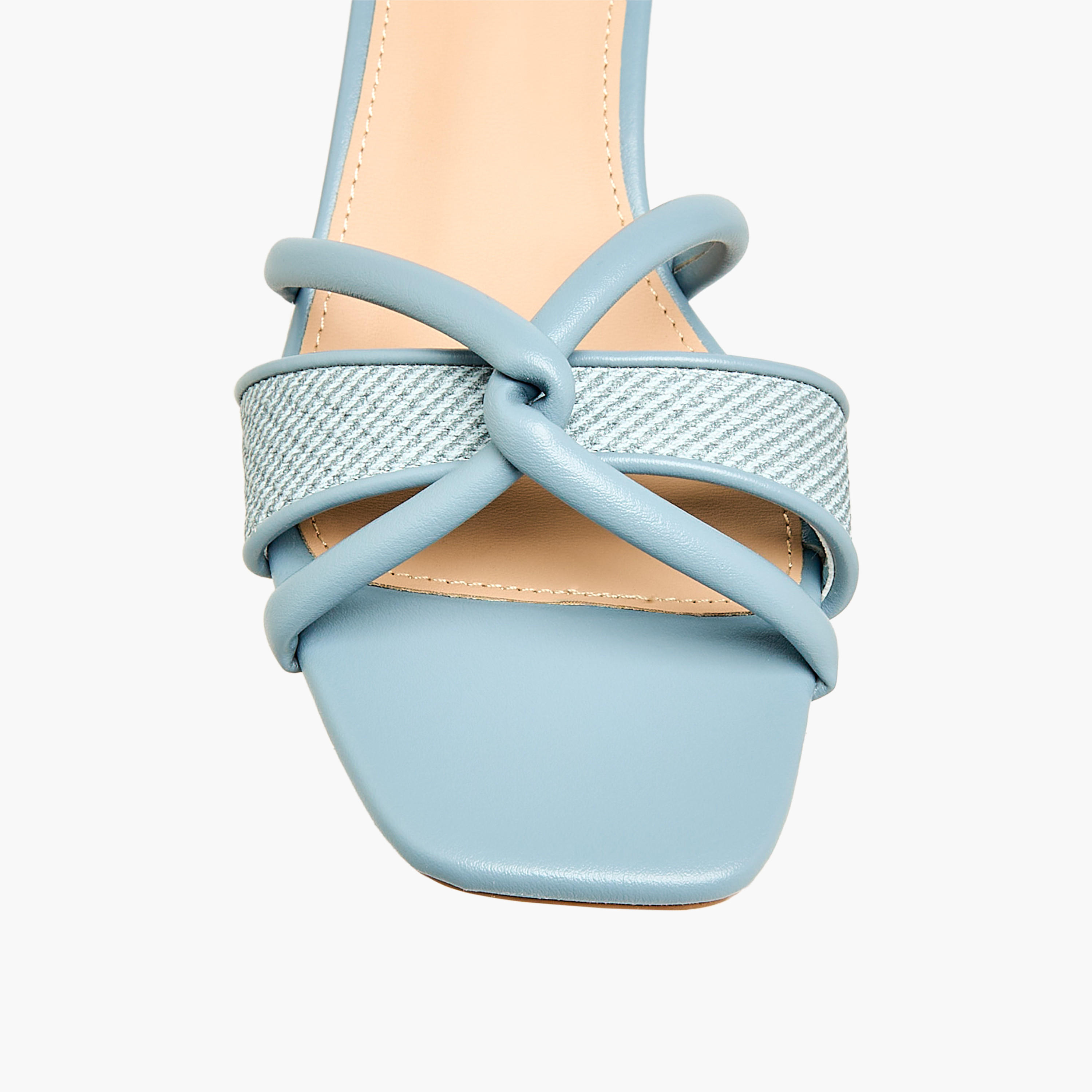 صندل بكعب مدبب وتفاصيل حزام بعقدة للنساء من فلورا بيلا-women-shoes-sandals-heeled-image-4