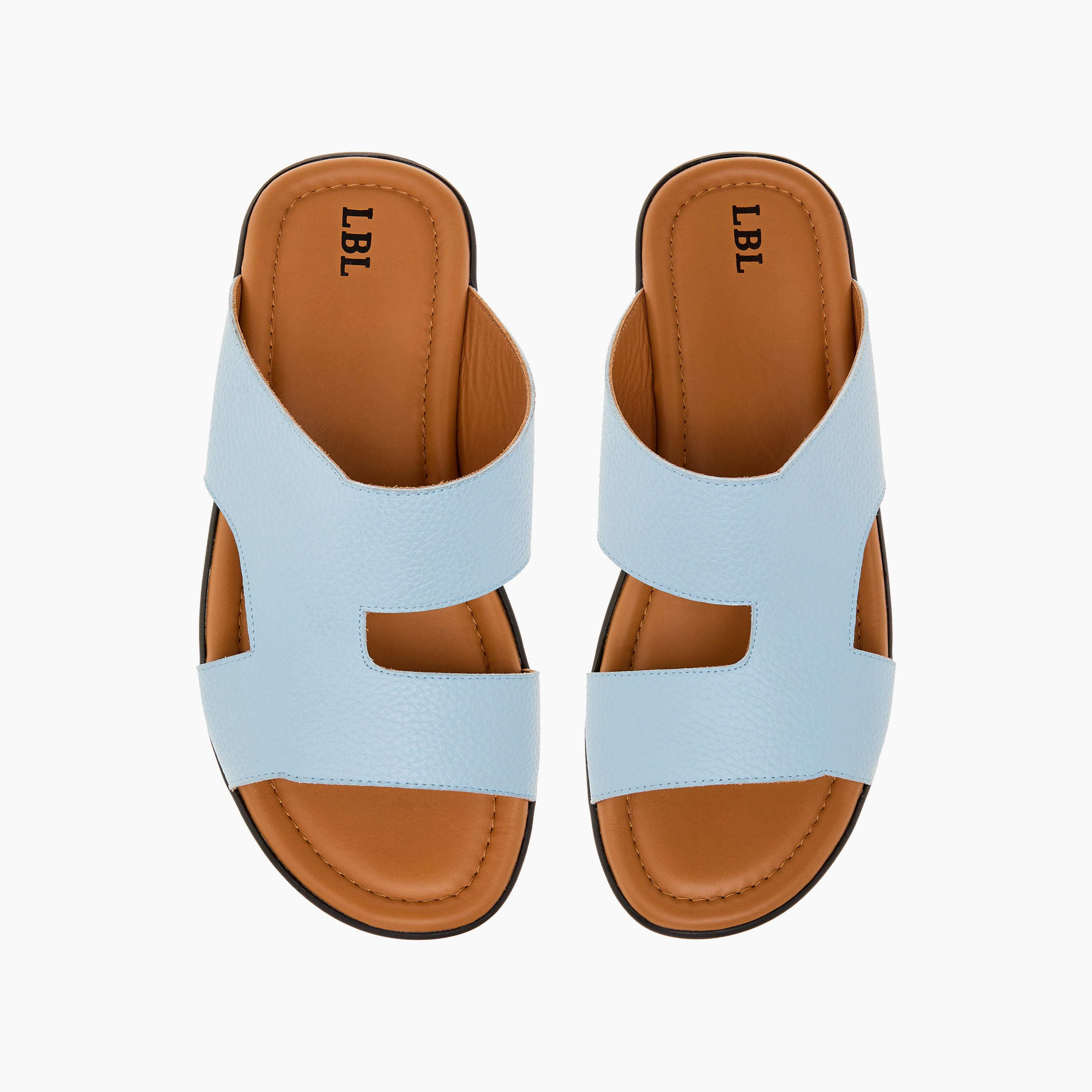 صندل عربي سهل الارتداء بتفاصيل مفرّغة من إل بي إل من شوإكسبريس-men-shoes-sandals-image-1