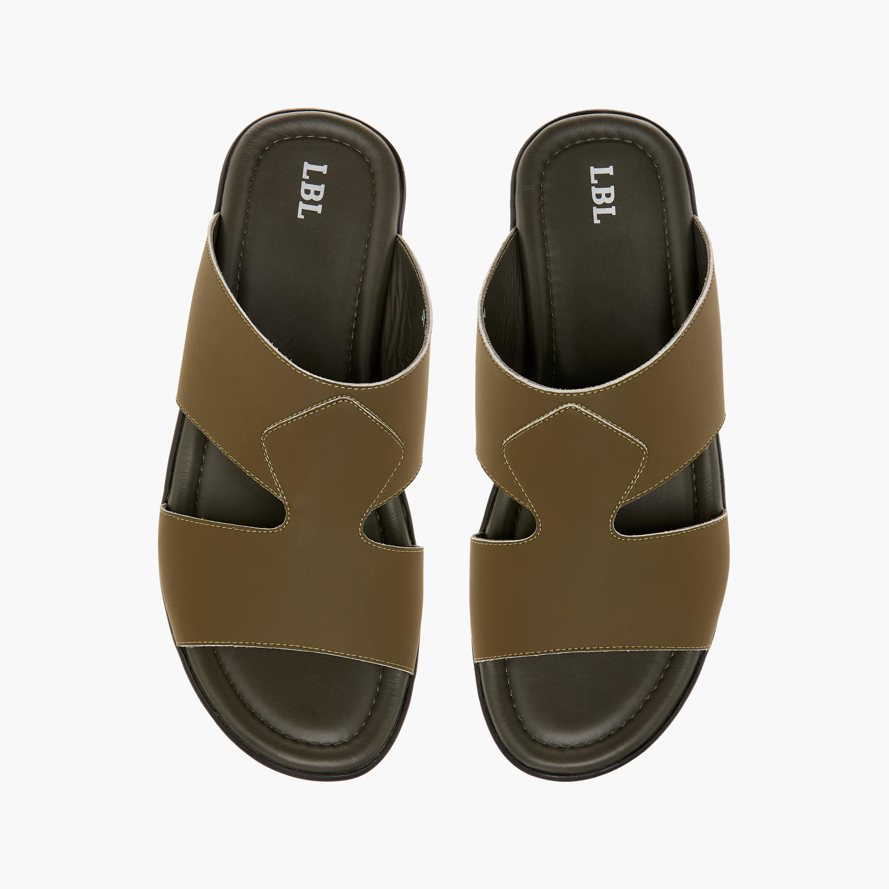 صندل عربي سهل الارتداء بتفاصيل مفرّغة من إل بي إل من شوإكسبريس-men-shoes-sandals-image-1