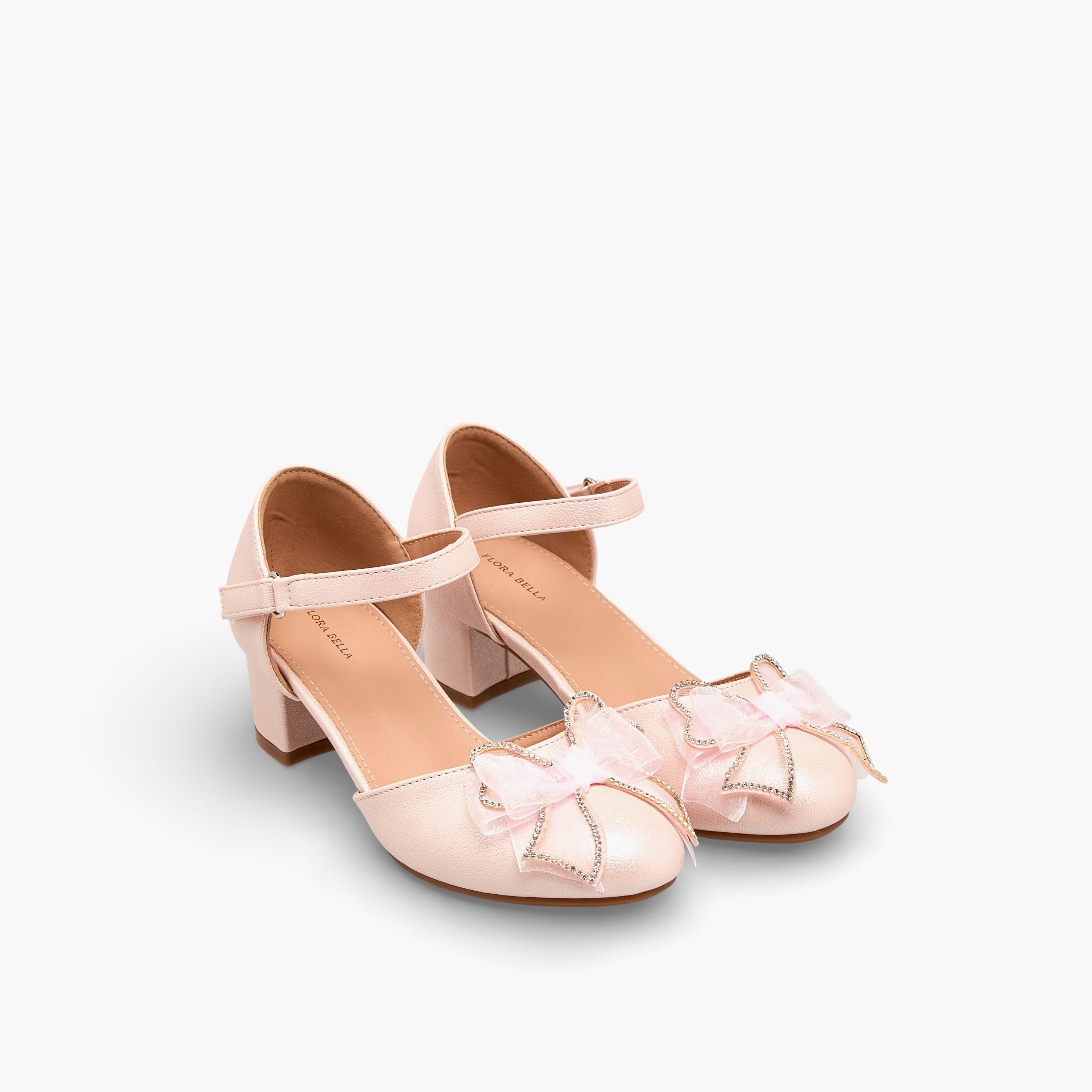 حذاء بكعب سميك للبنات من فلورا بيلا-girls-shoes-sandals-image-1