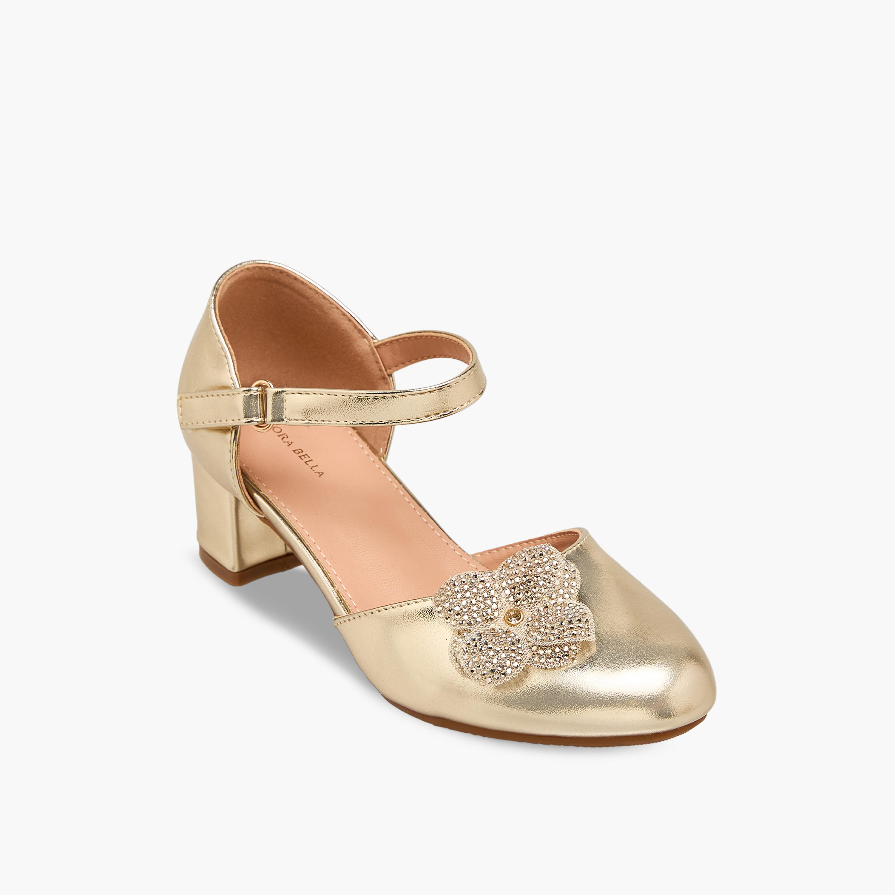 حذاء بكعب سميك للبنات من فلورا بيلا-girls-shoes-sandals-image-2
