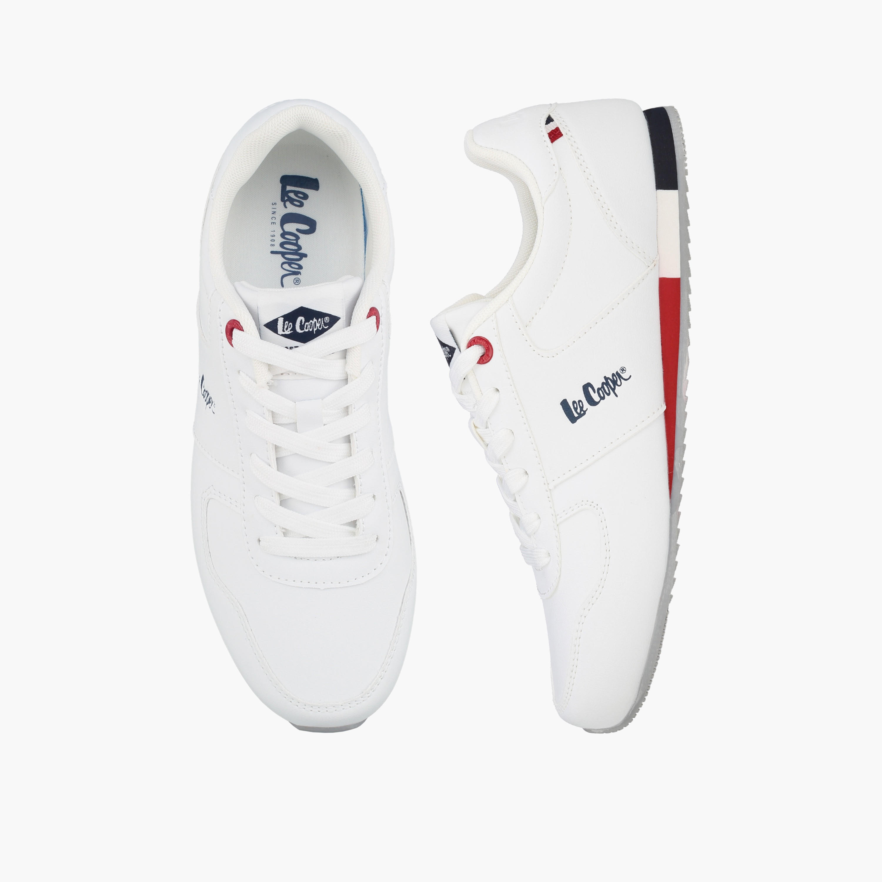 Lee Cooper Women Logo Print Lace-Up Ankle Sneakers-women-shoes-sneakers-image-1