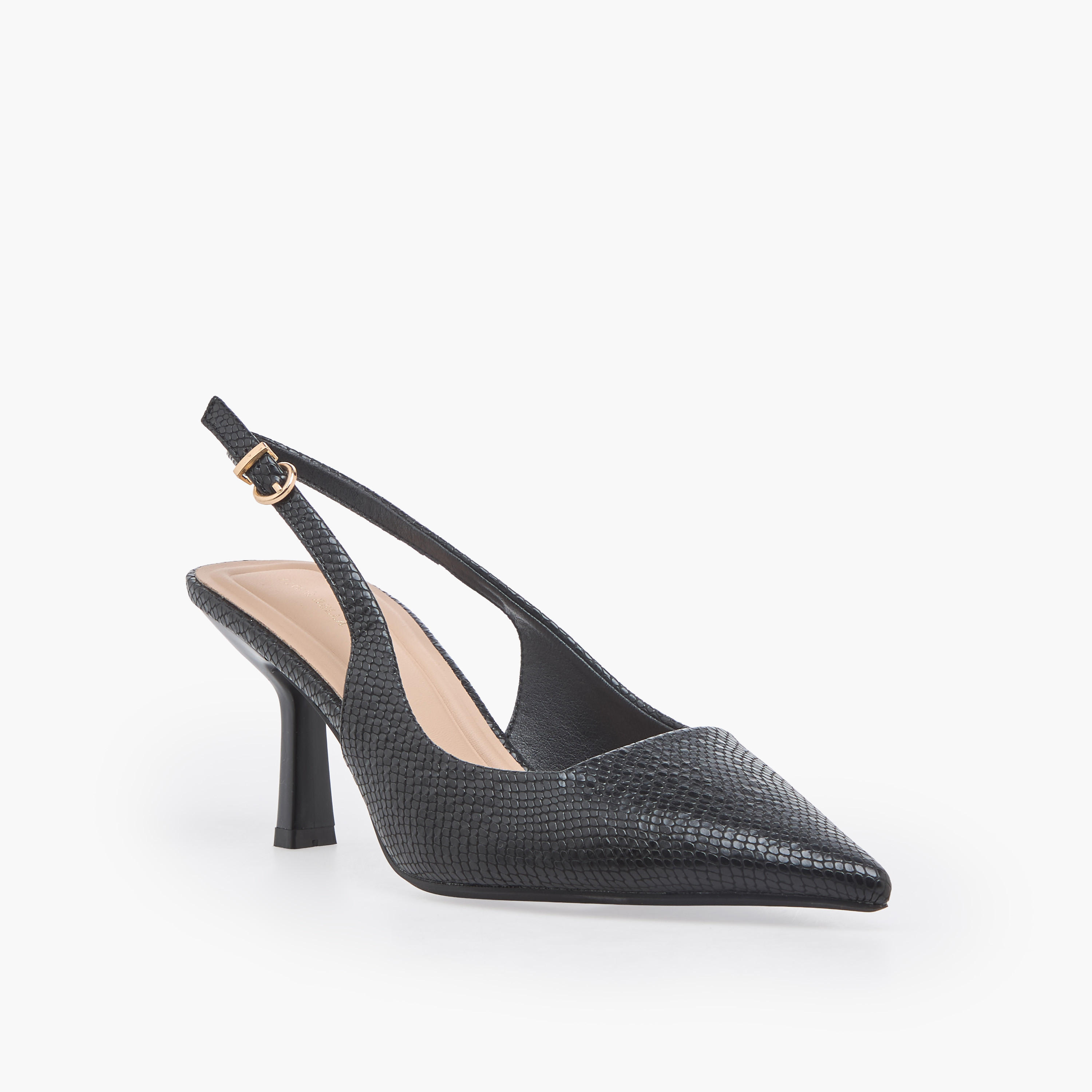 Flora Bella Women Textured Pointed Toe Mules-women-shoes-sandals-heeled-image-2