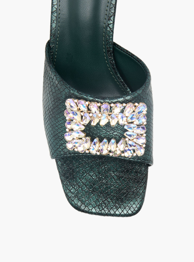 صندل مزين بكعب مخروطي للنساء من فلورا بيلا-women-shoes-sandals-heeled-image-4
