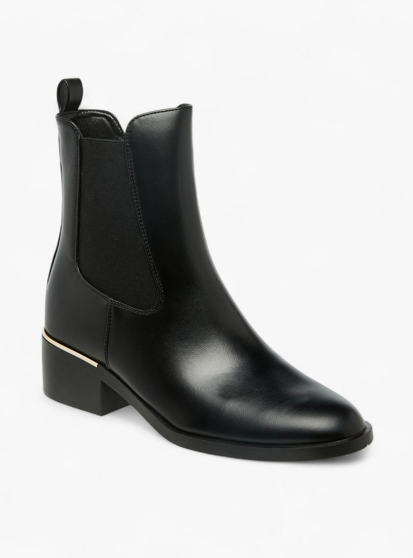 Flora Bella Solid Ankle Boots with Zip Closure-women-shoes-boots-image-2