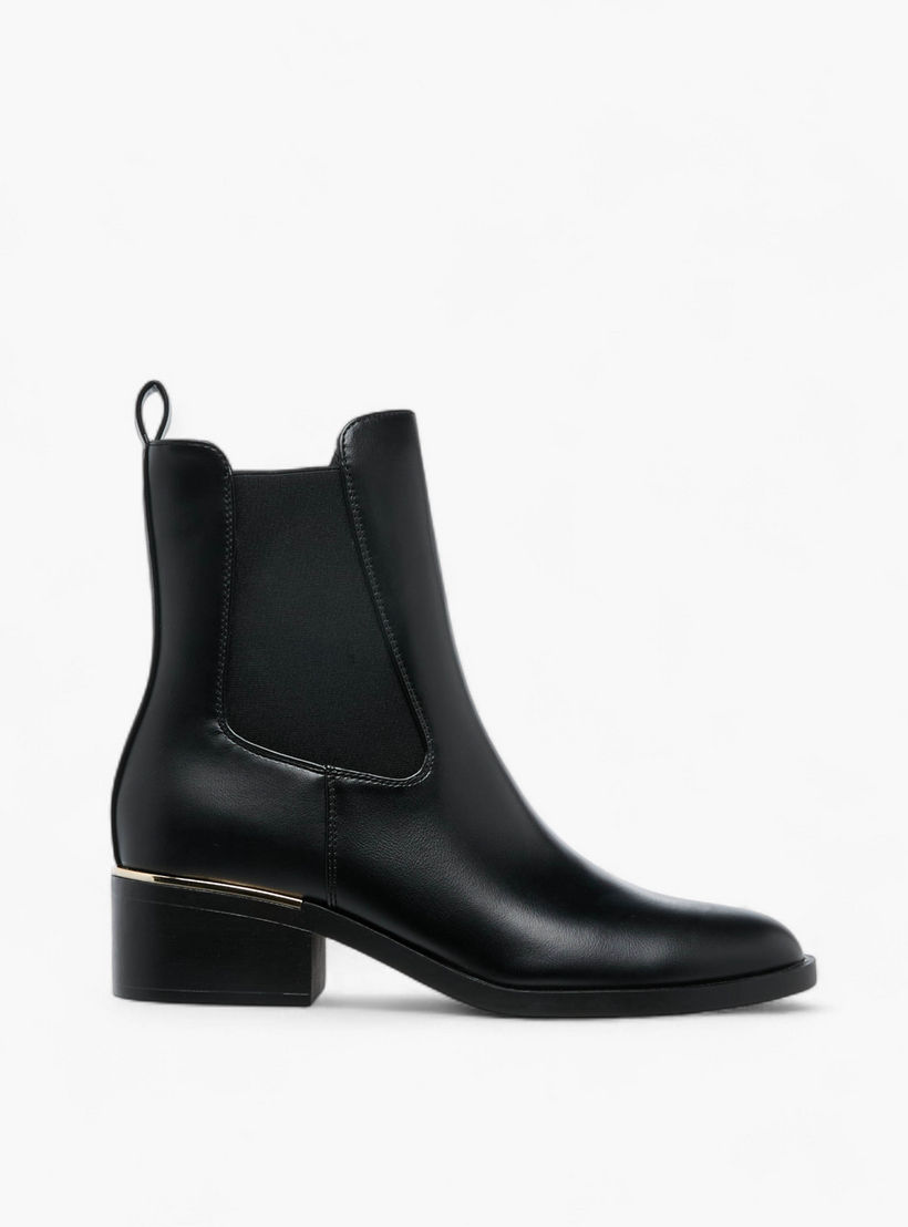 Flora Bella Solid Ankle Boots with Zip Closure-women-shoes-boots-image-3
