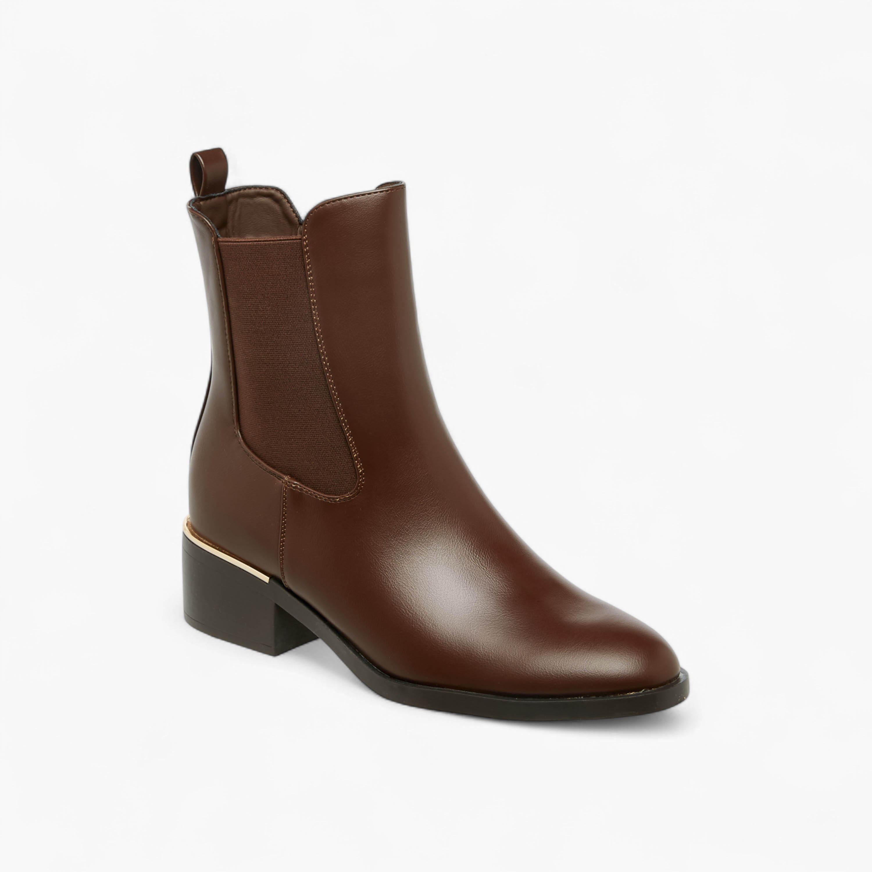 بوت كاحل سادة بسحاب إغلاق من فلورا بيلا-women-shoes-boots-image-2