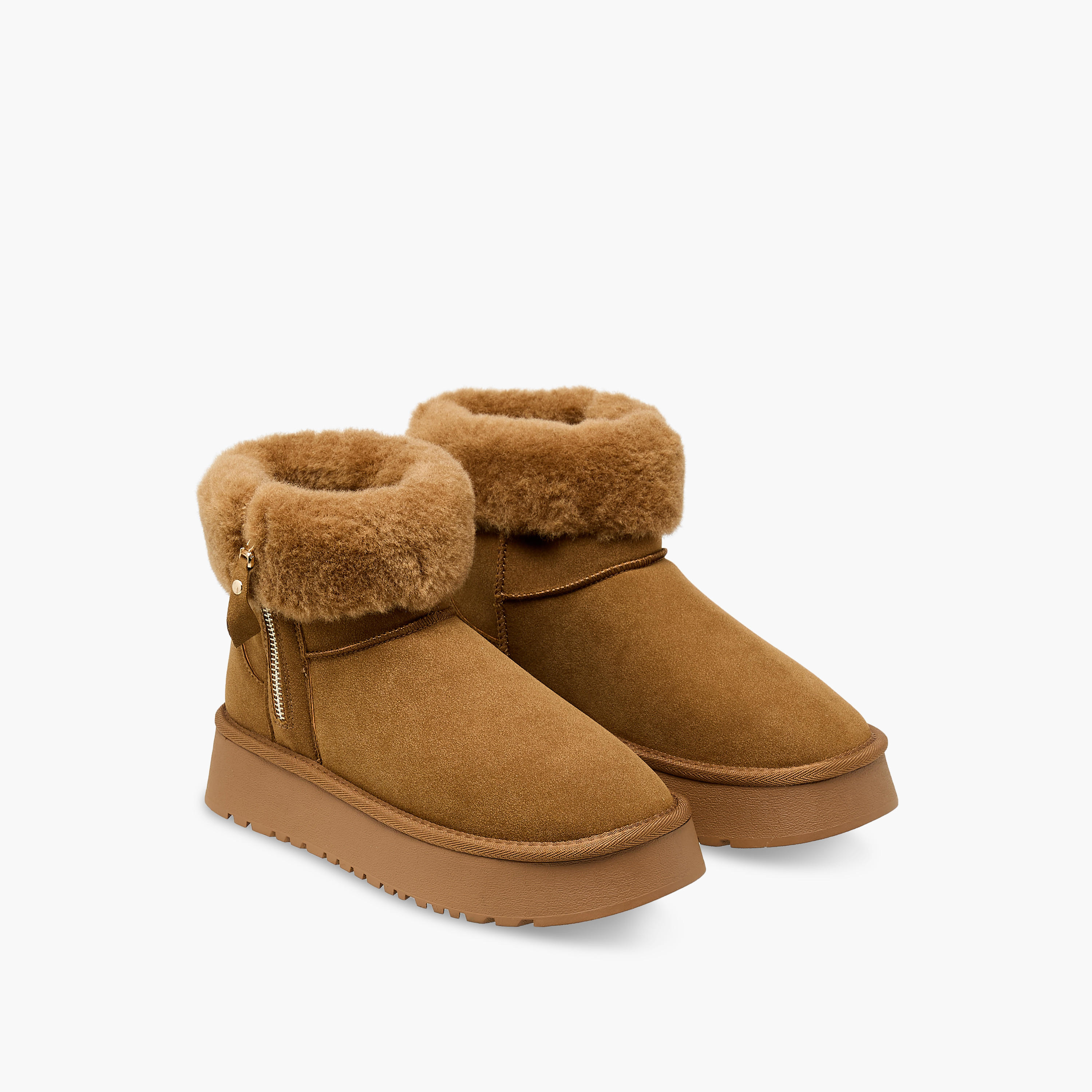 Flora Bella Women Faux Fur Lined Ankle Boots-women-shoes-boots-image-1