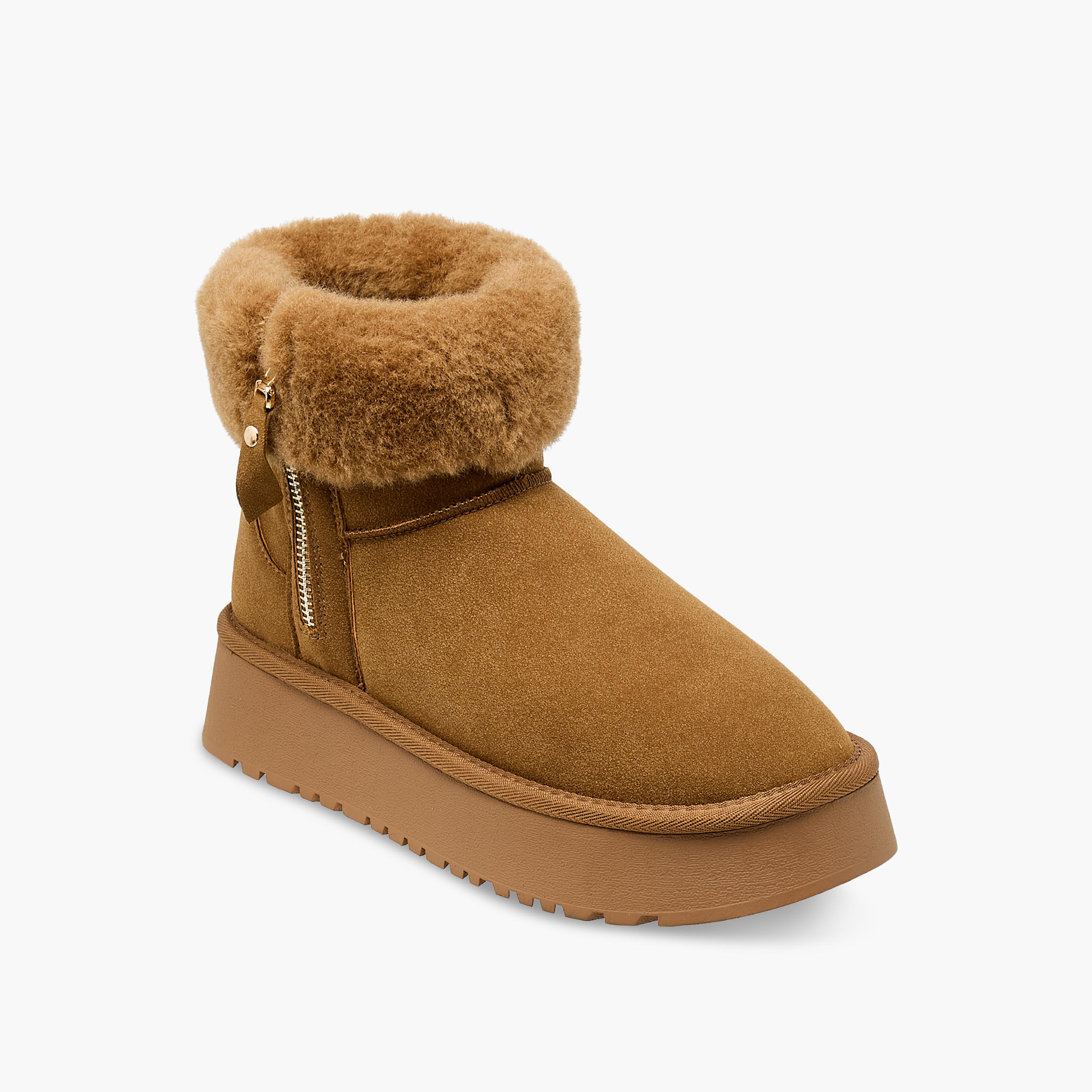 Flora Bella Women Faux Fur Lined Ankle Boots-women-shoes-boots-image-2