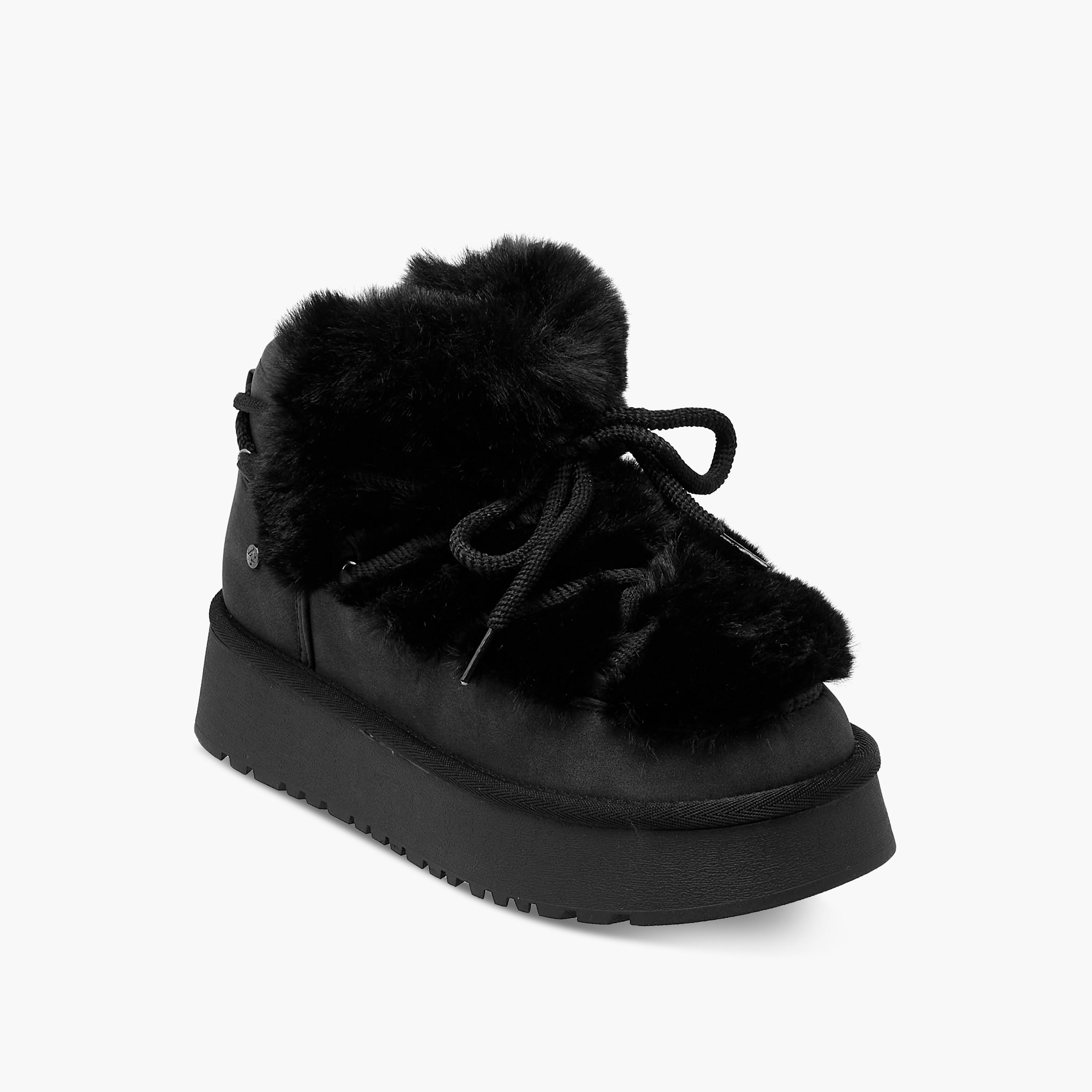 Flora Bella Women Faux Fur Ankle Boots-women-shoes-boots-image-2
