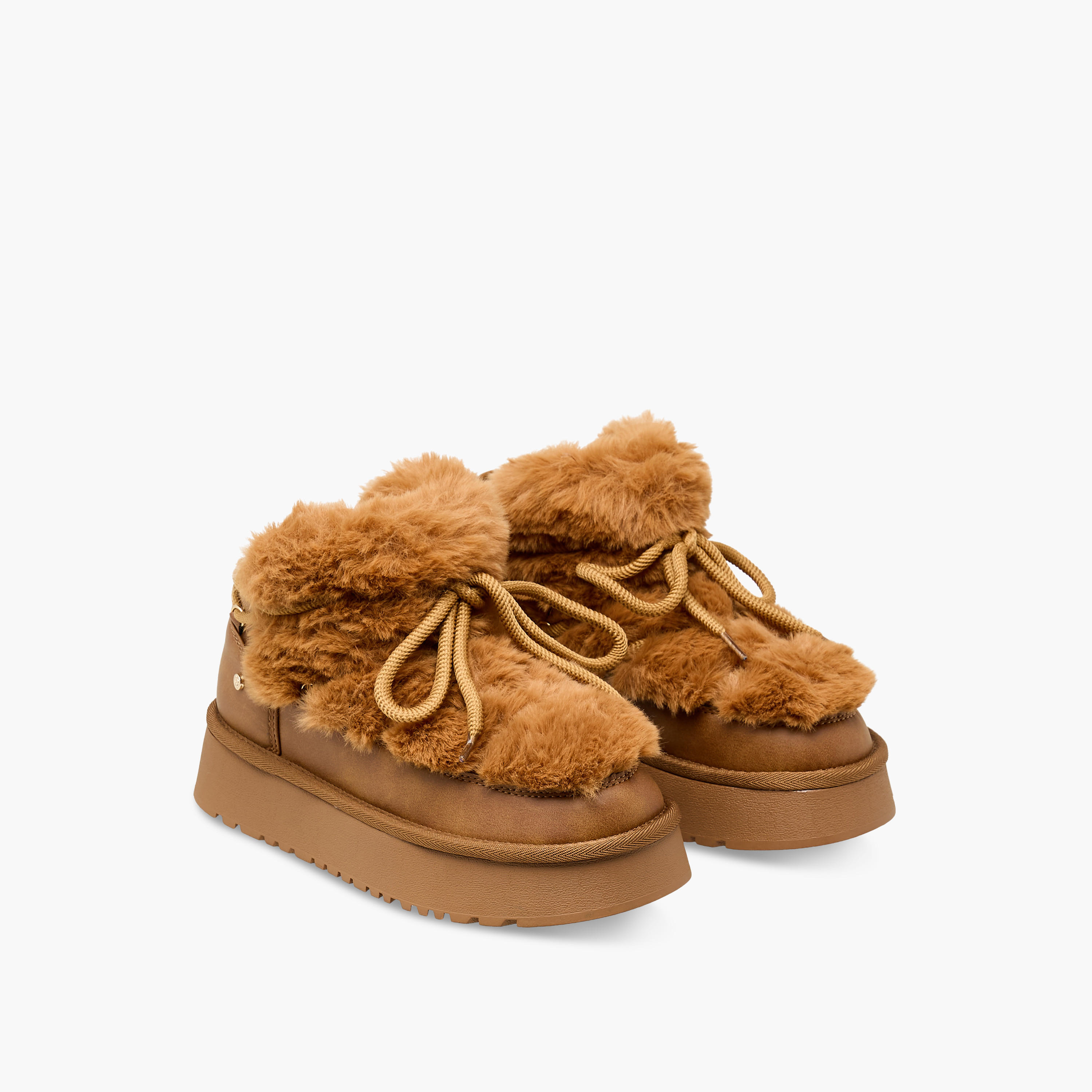 Flora Bella Women Faux Fur Ankle Boots-women-shoes-boots-image-1