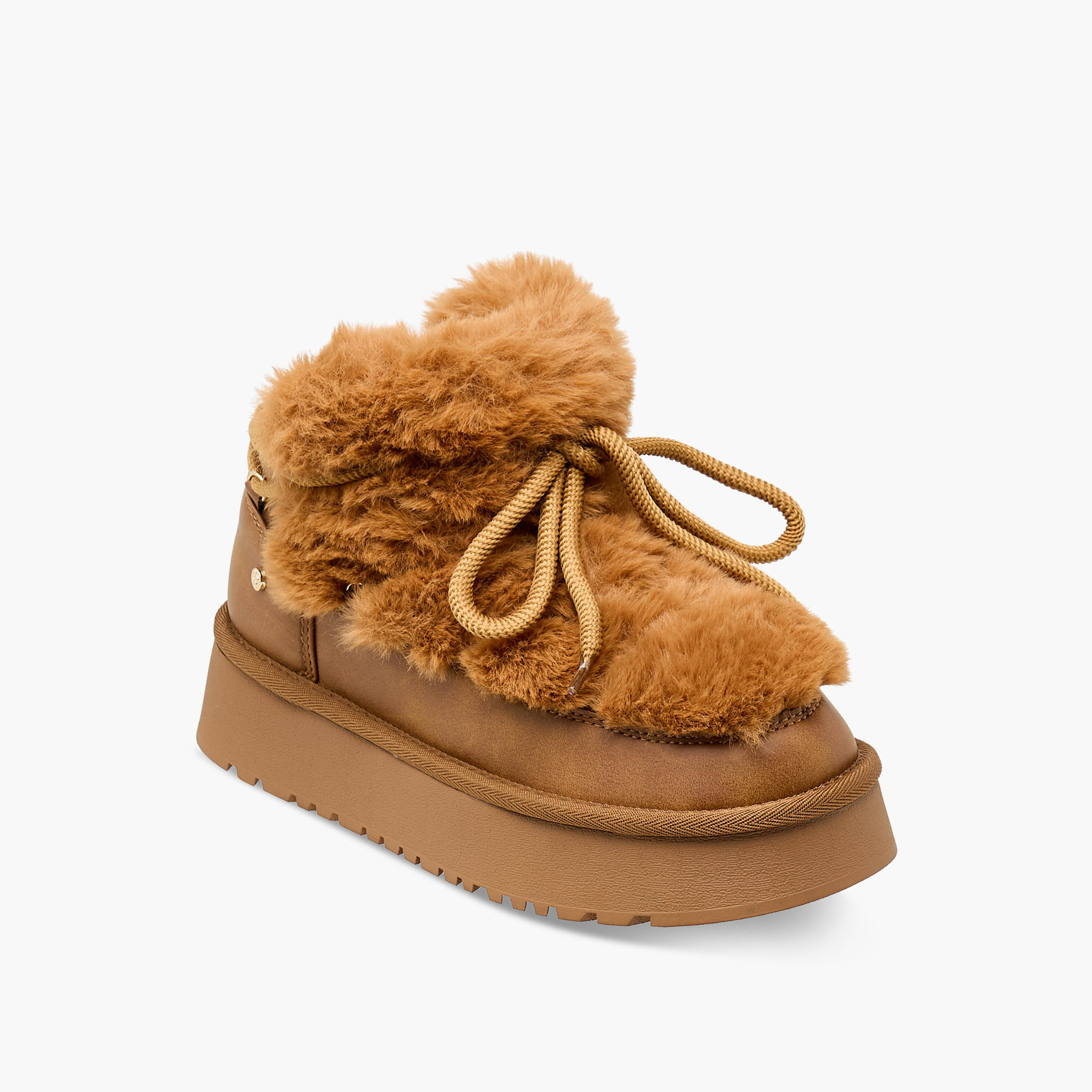 Flora Bella Women Faux Fur Ankle Boots-women-shoes-boots-image-2