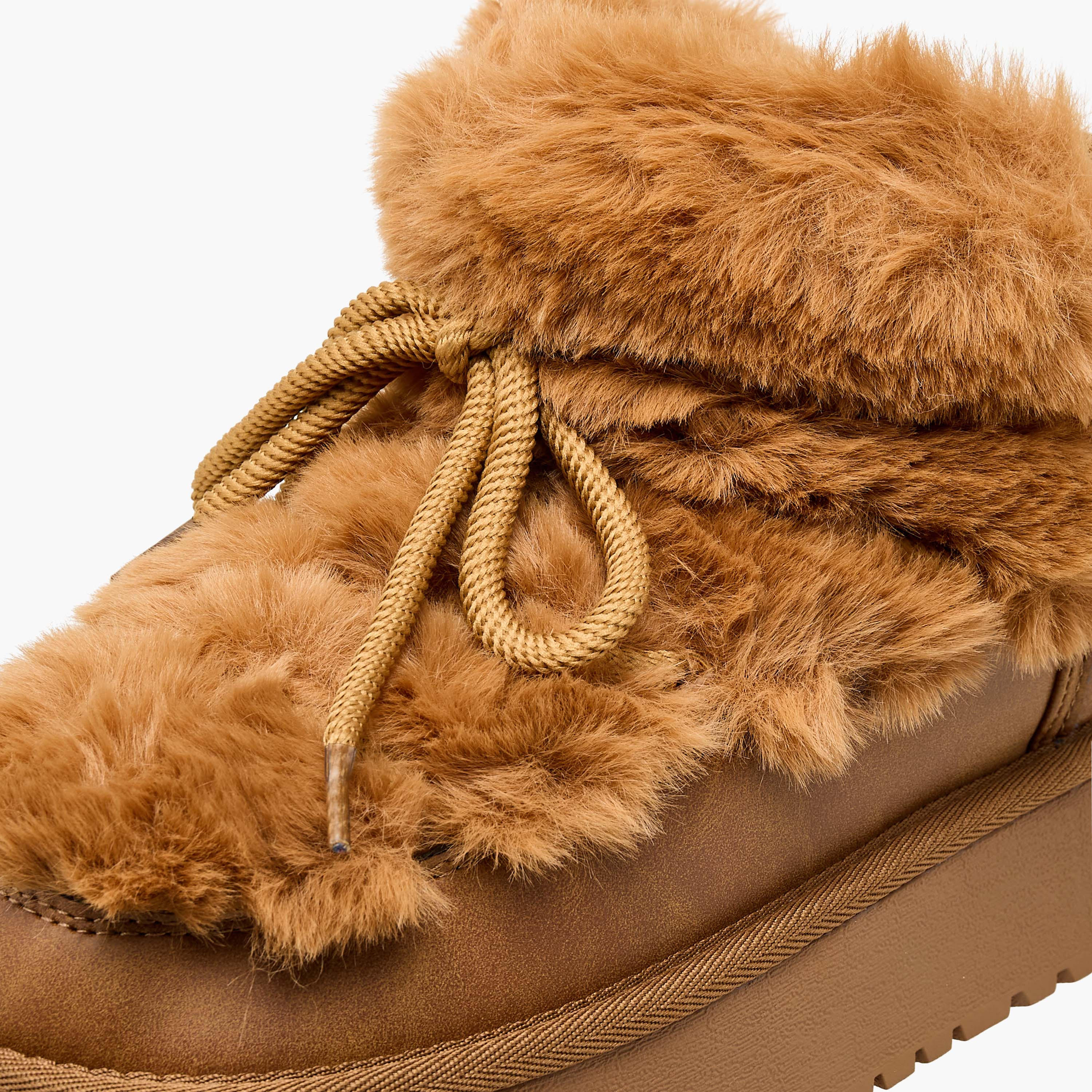 Flora Bella Women Faux Fur Ankle Boots-women-shoes-boots-image-4