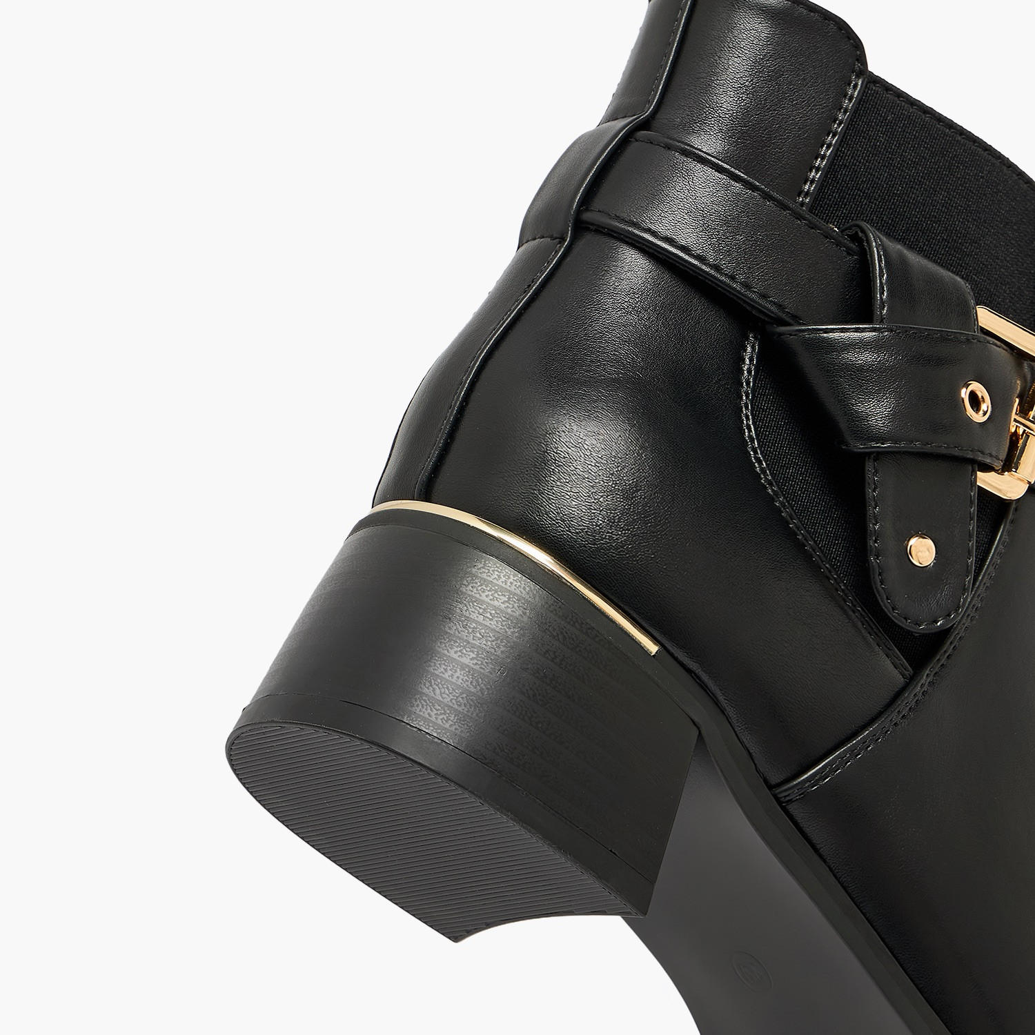 حذاء كاحل نسائي بكعب بلوك مزود بإبزيم من فلورا بيلا - شوإكسبرس-women-shoes-boots-image-5