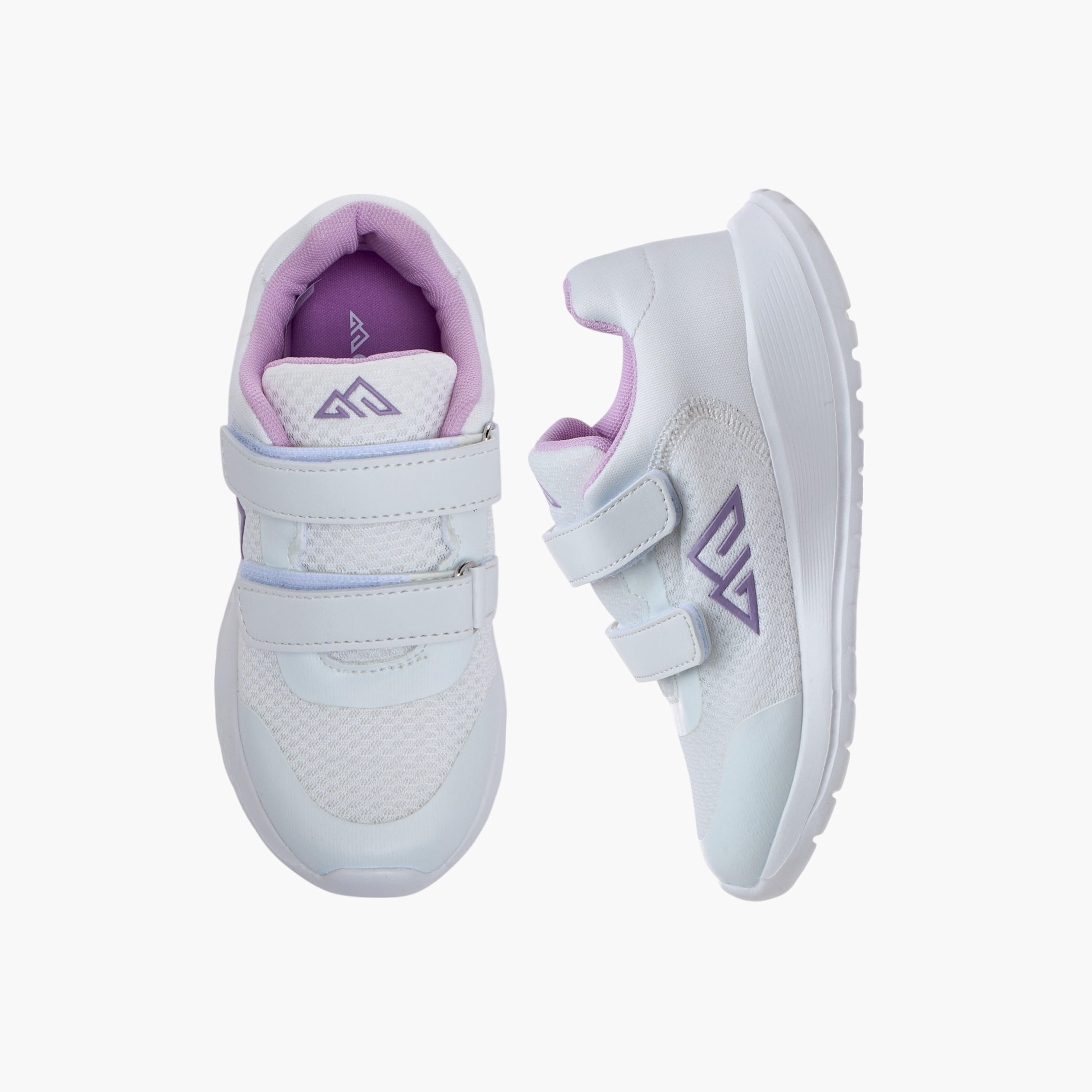 حذاء رياضي بشريط إغلاق لاصق وطبعات شعار من أوكلان من شو إكسبريس-girls-shoes-sneakers-image-1