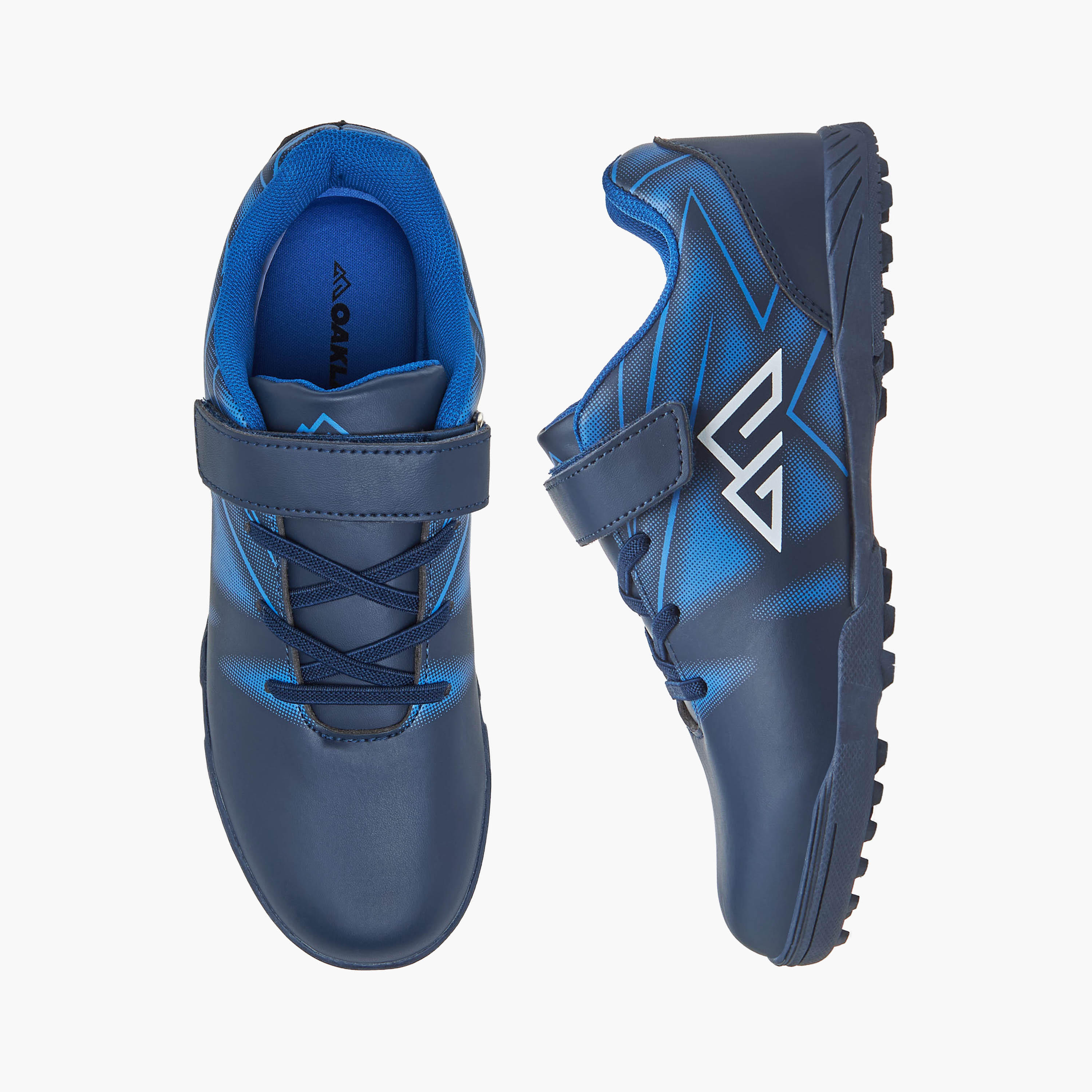 Oaklan by Shoexpress Boys Printed Hook & Loop Football Shoes-boys-shoes-sports-image-1