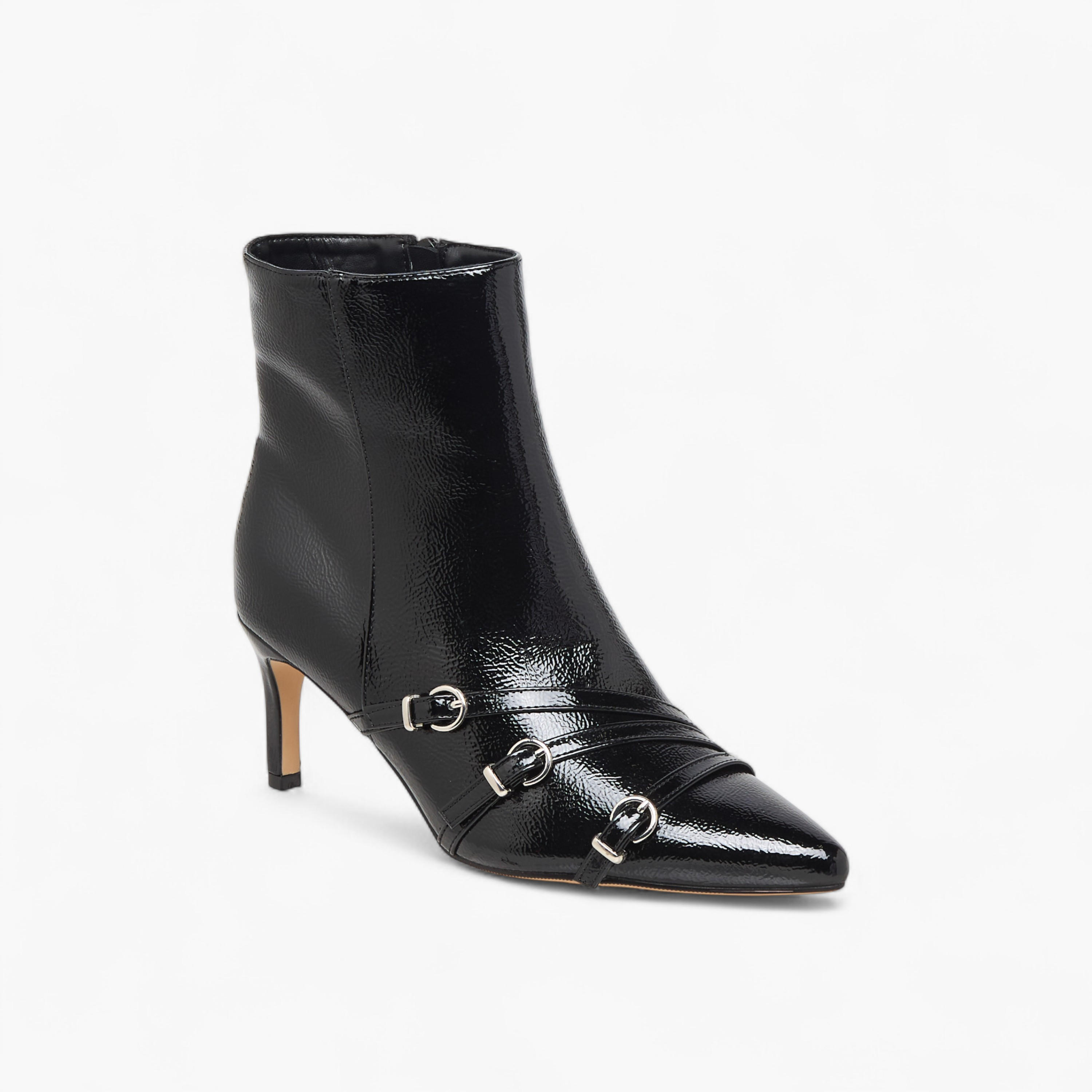 Flora Bella Women Buckle Detail Ankle Boots-women-shoes-boots-image-2