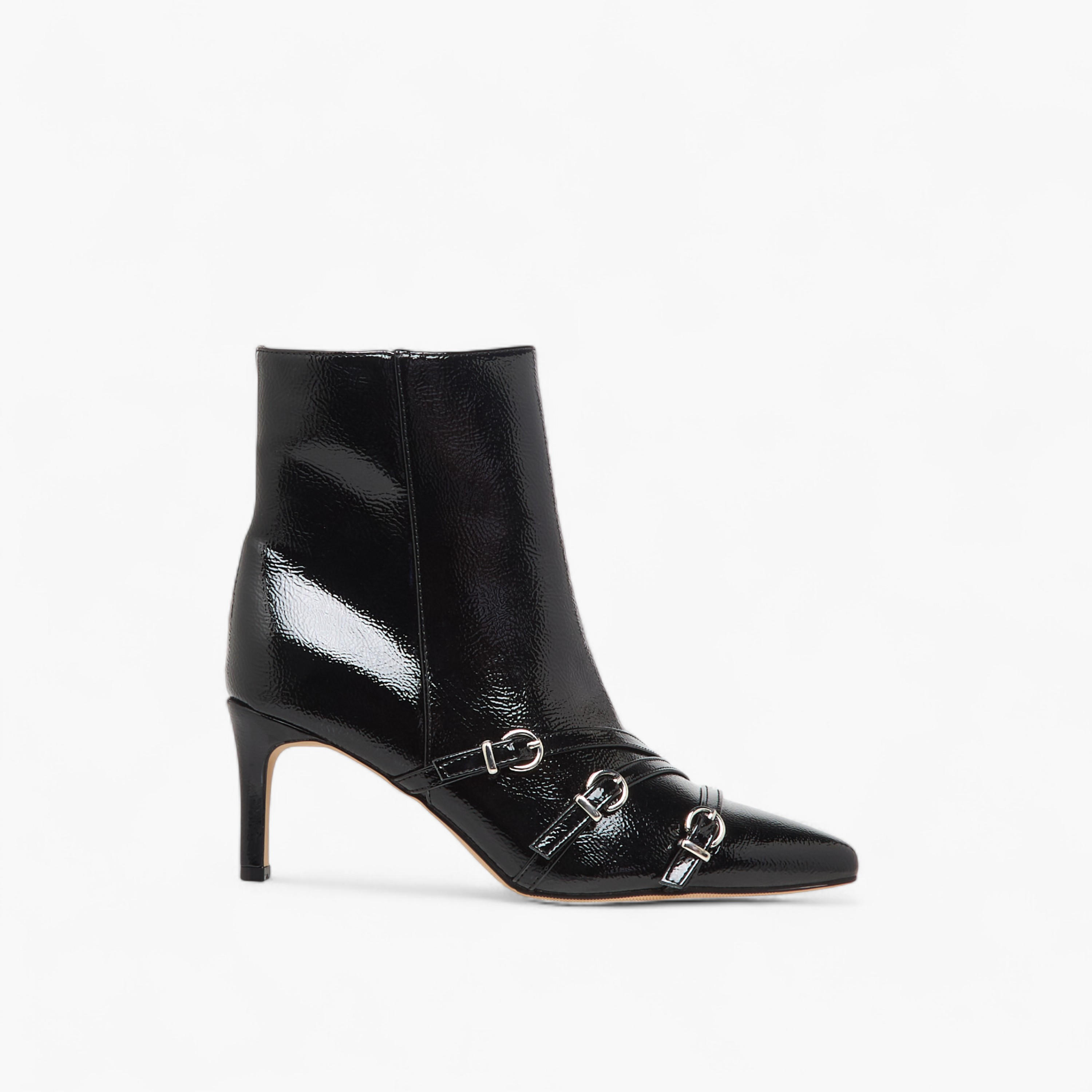 Flora Bella Women Buckle Detail Ankle Boots-women-shoes-boots-image-3