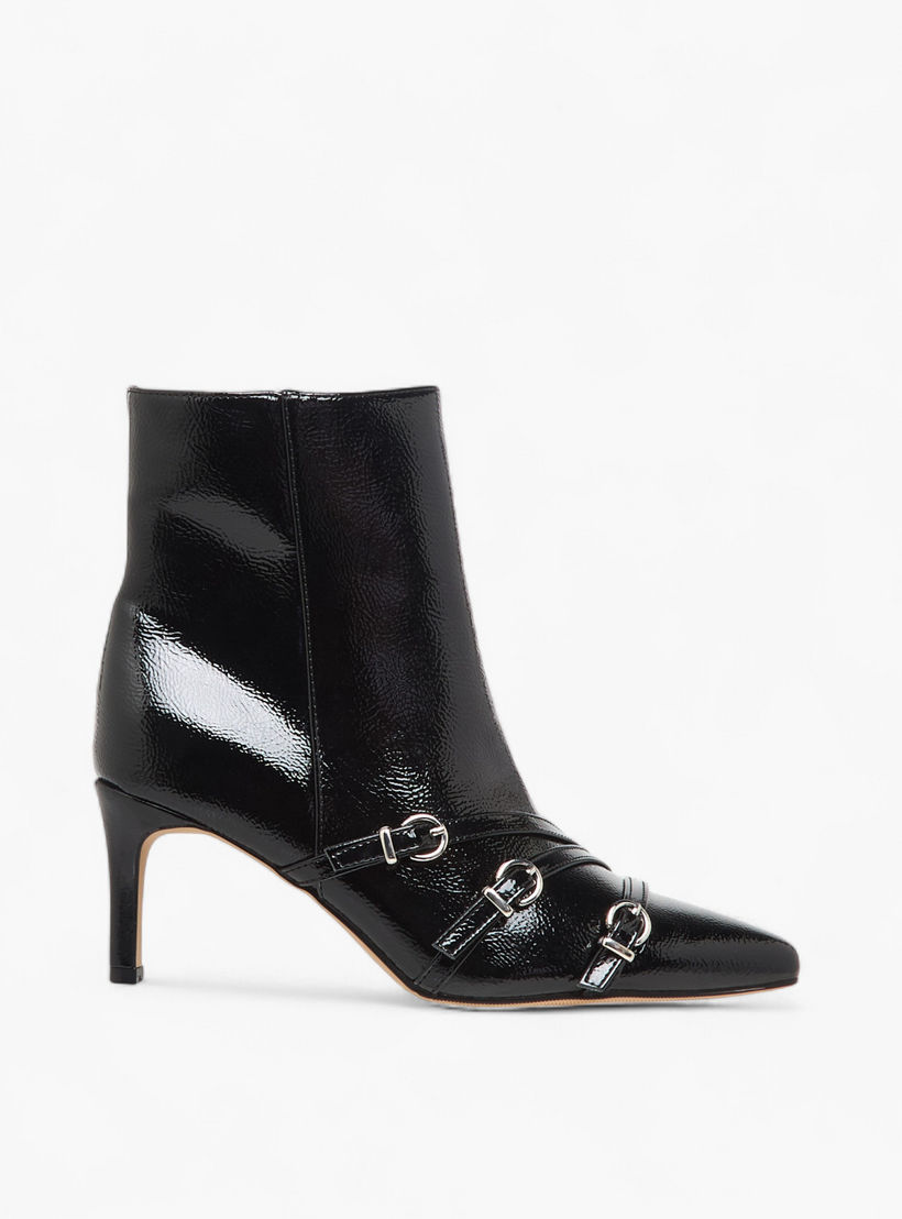 Flora Bella Women Buckle Detail Ankle Boots-women-shoes-boots-image-3
