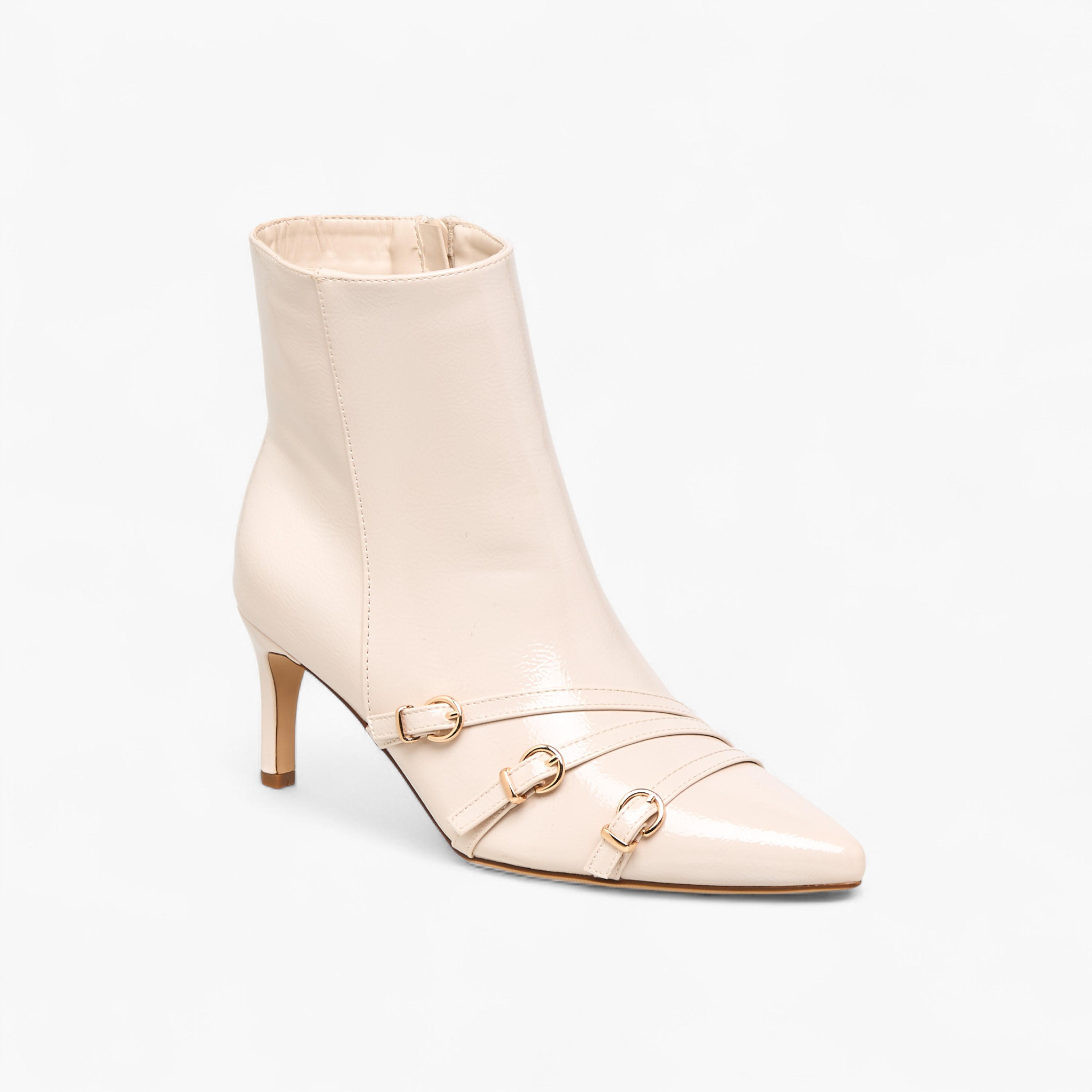 Flora Bella Women Buckle Detail Ankle Boots-women-shoes-boots-image-2