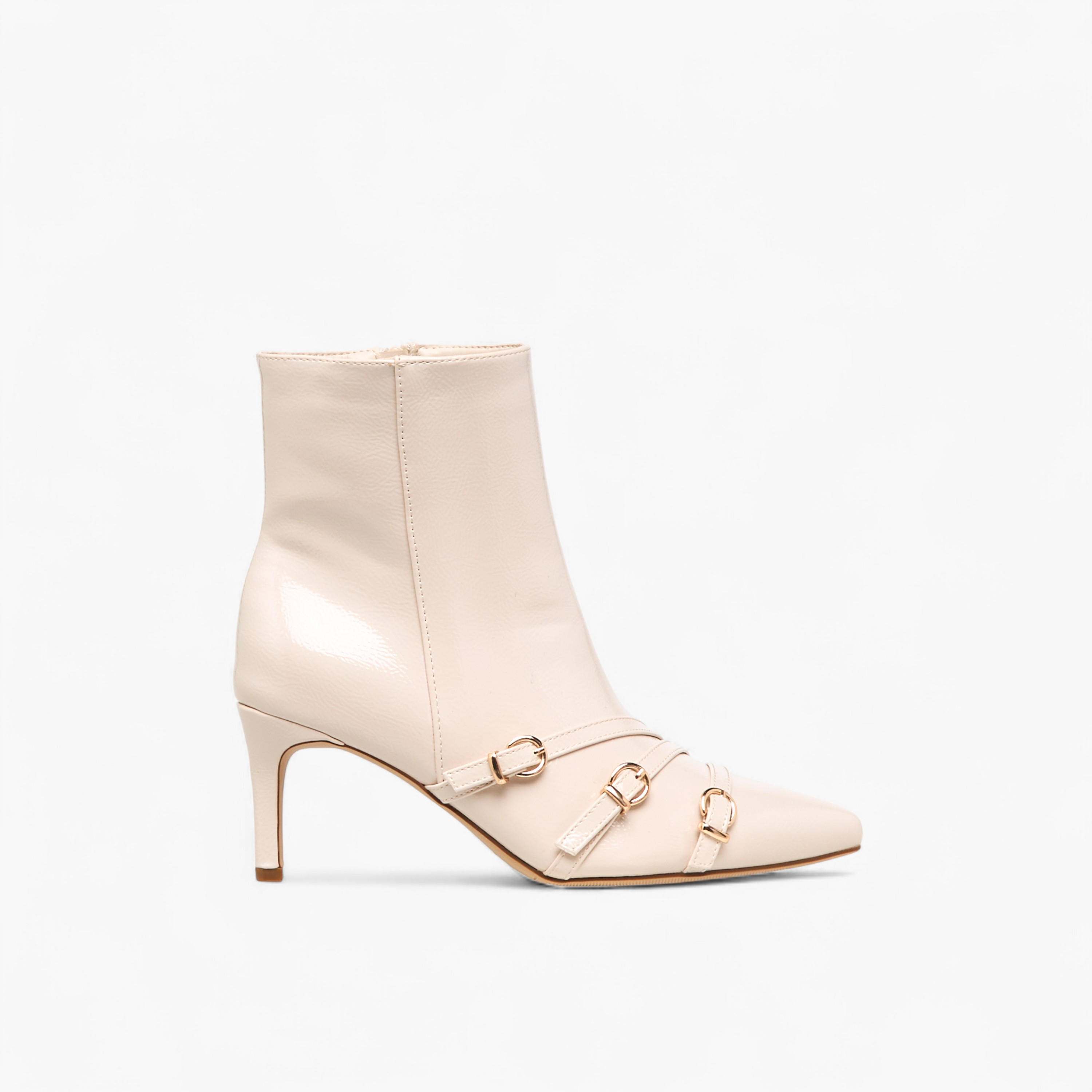 Flora Bella Women Buckle Detail Ankle Boots-women-shoes-boots-image-3
